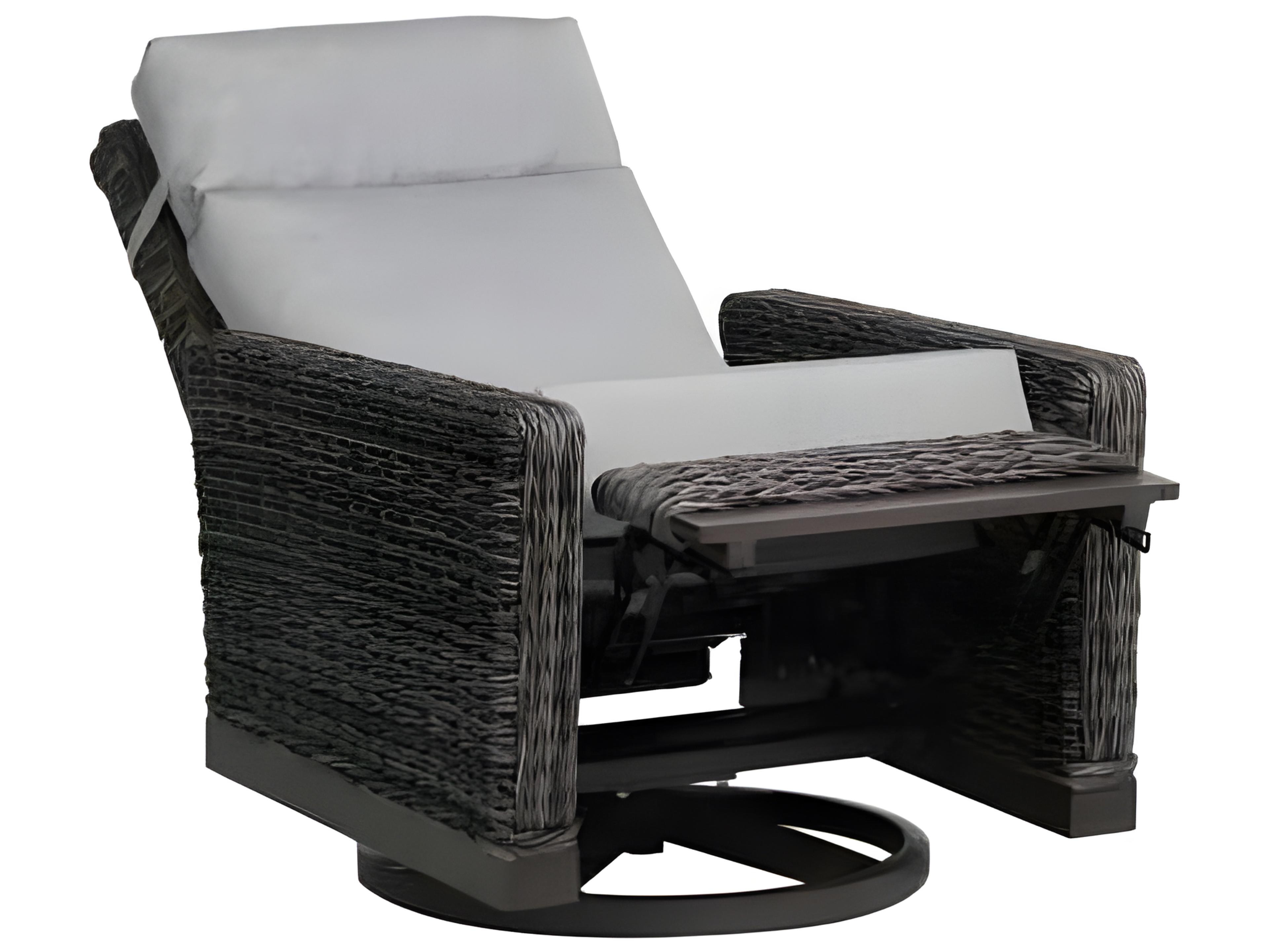 Ratana Boston Silver Ash Grey Aluminum Cushion Lounge Chair