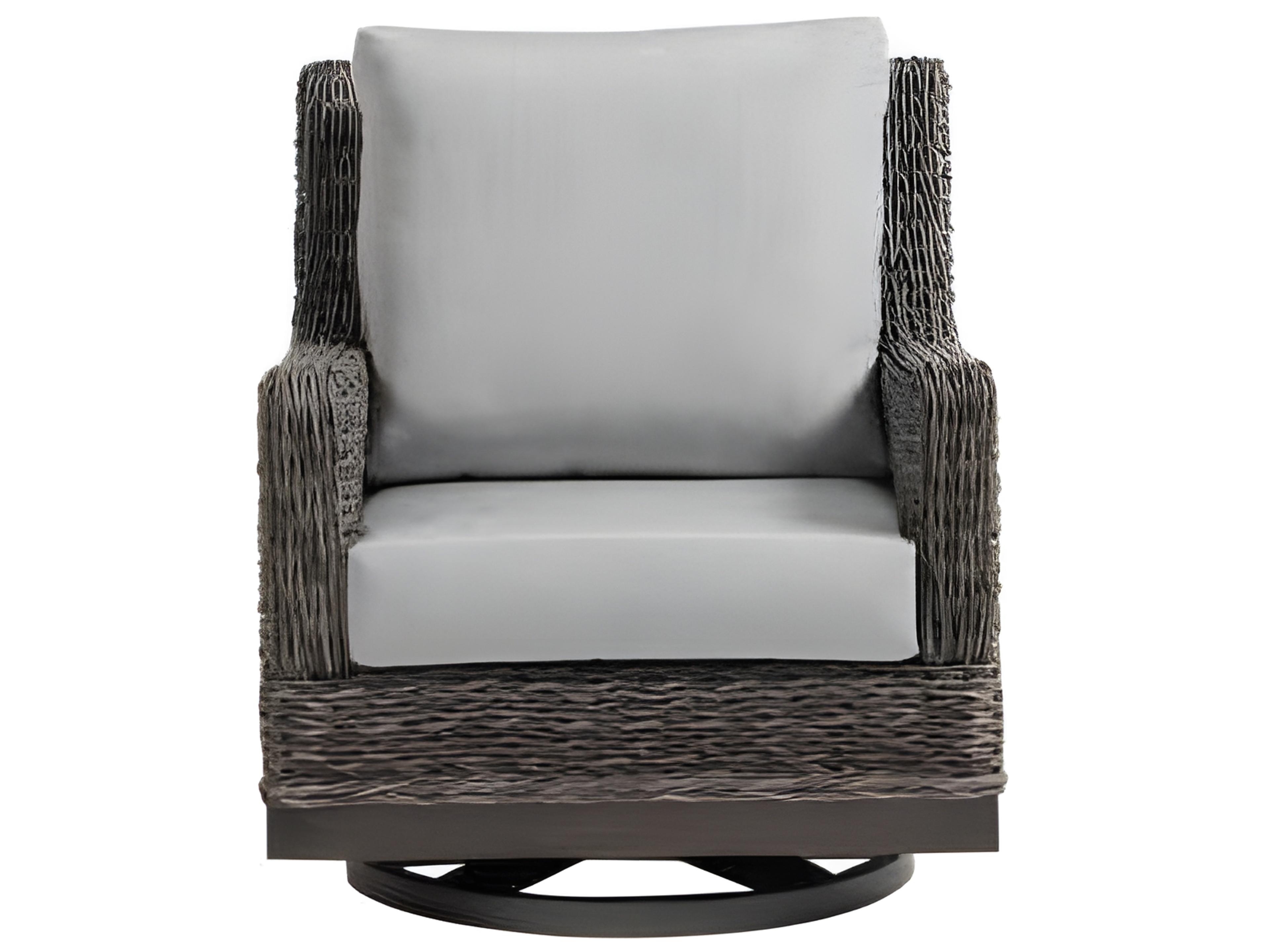 Ratana Boston Silver Ash Grey Aluminum Cushion Lounge Chair