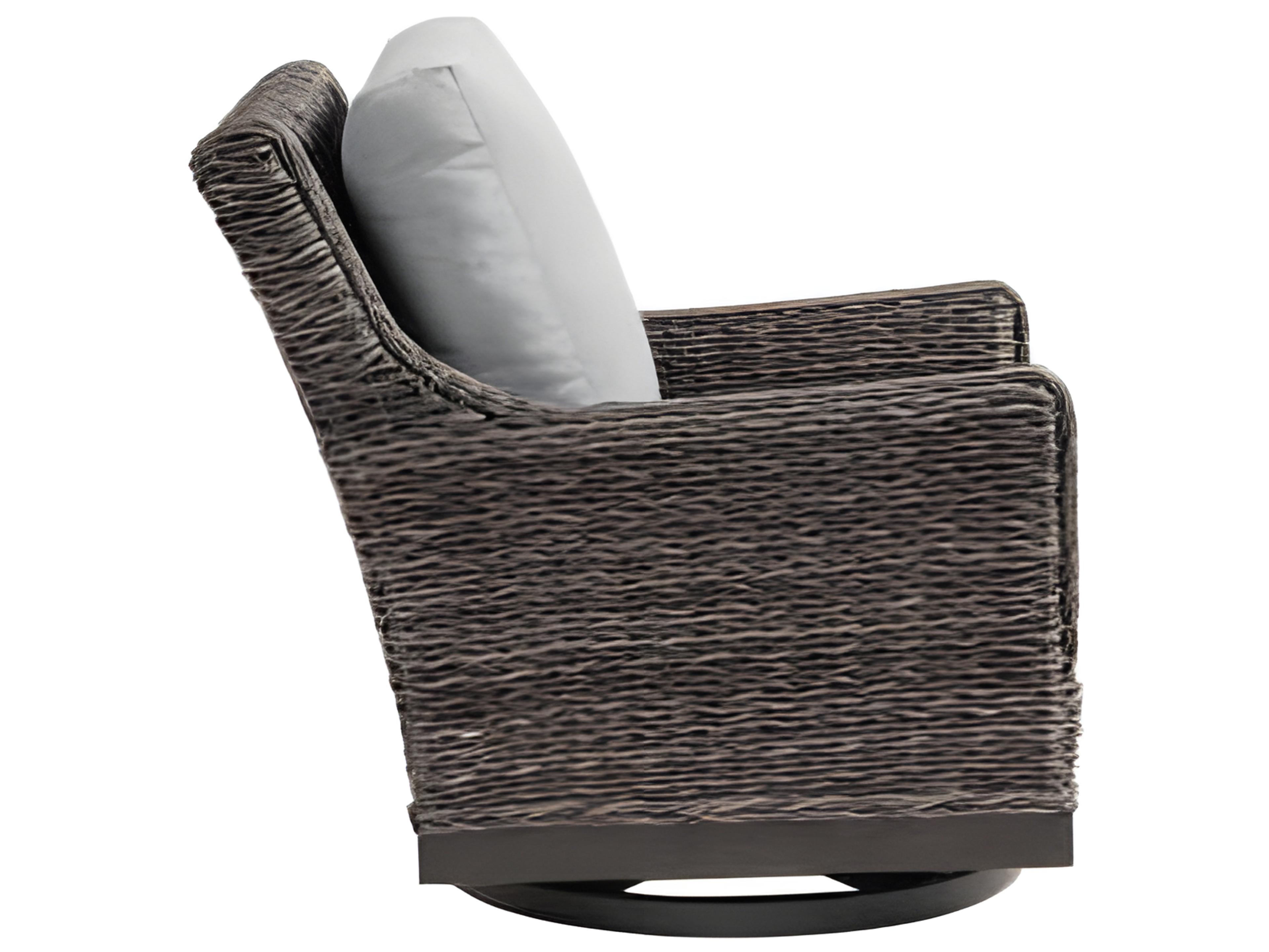 Ratana Boston Silver Ash Grey Aluminum Cushion Lounge Chair