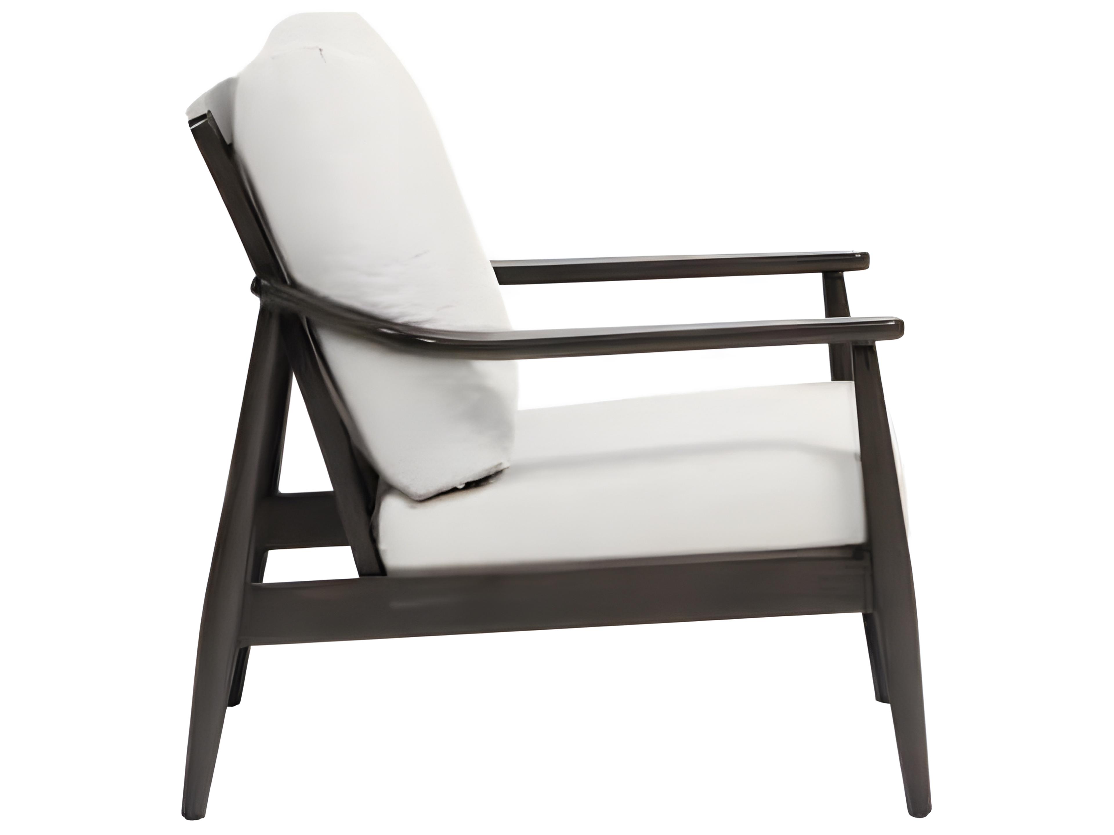 Ratana Bolano Silver Ash Grey Aluminum Cushion Lounge Chair