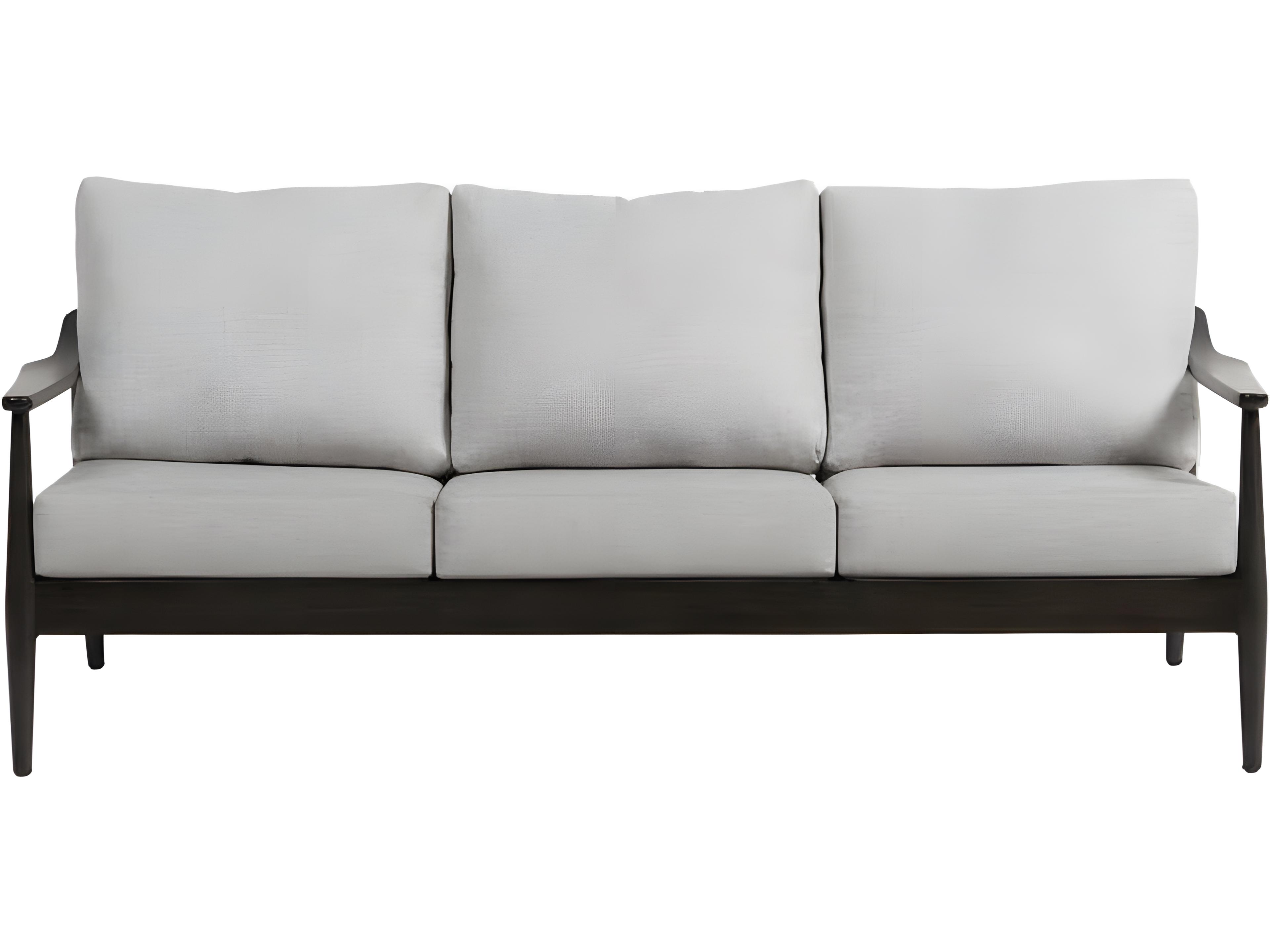 Ratana Bolano Silver Ash Grey Aluminum Cushion Sofa