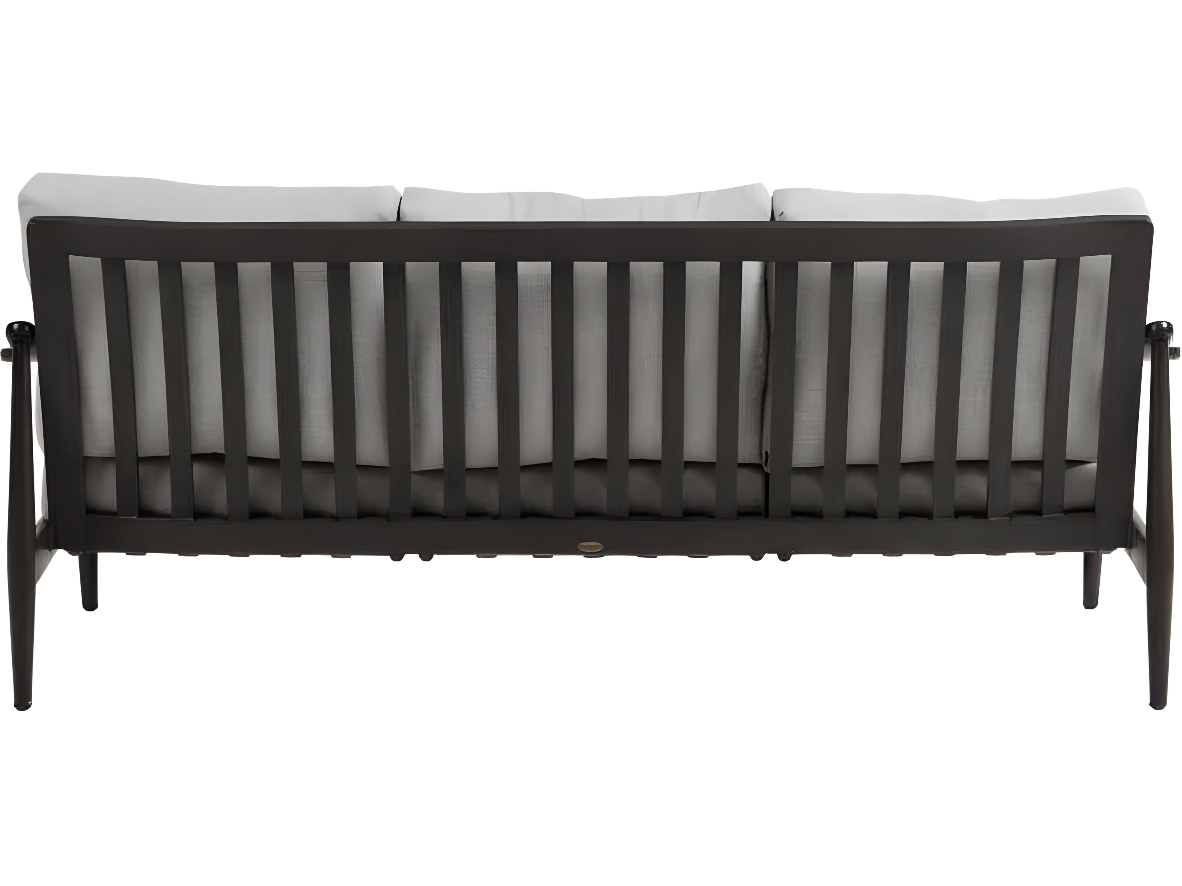 Ratana Bolano Silver Ash Grey Aluminum Cushion Sofa