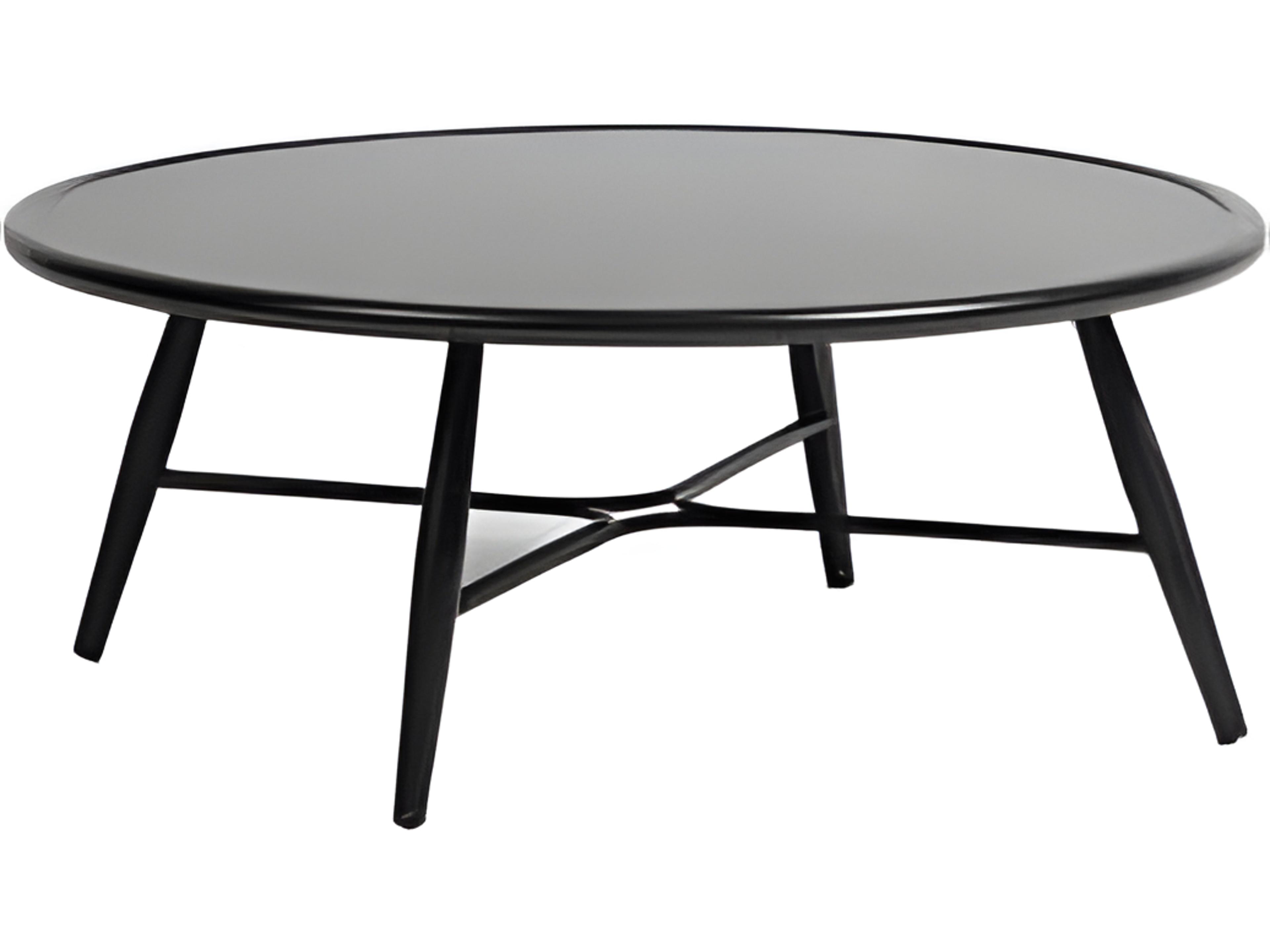 Bolano Silver Ash Grey Aluminum Round Coffee Table