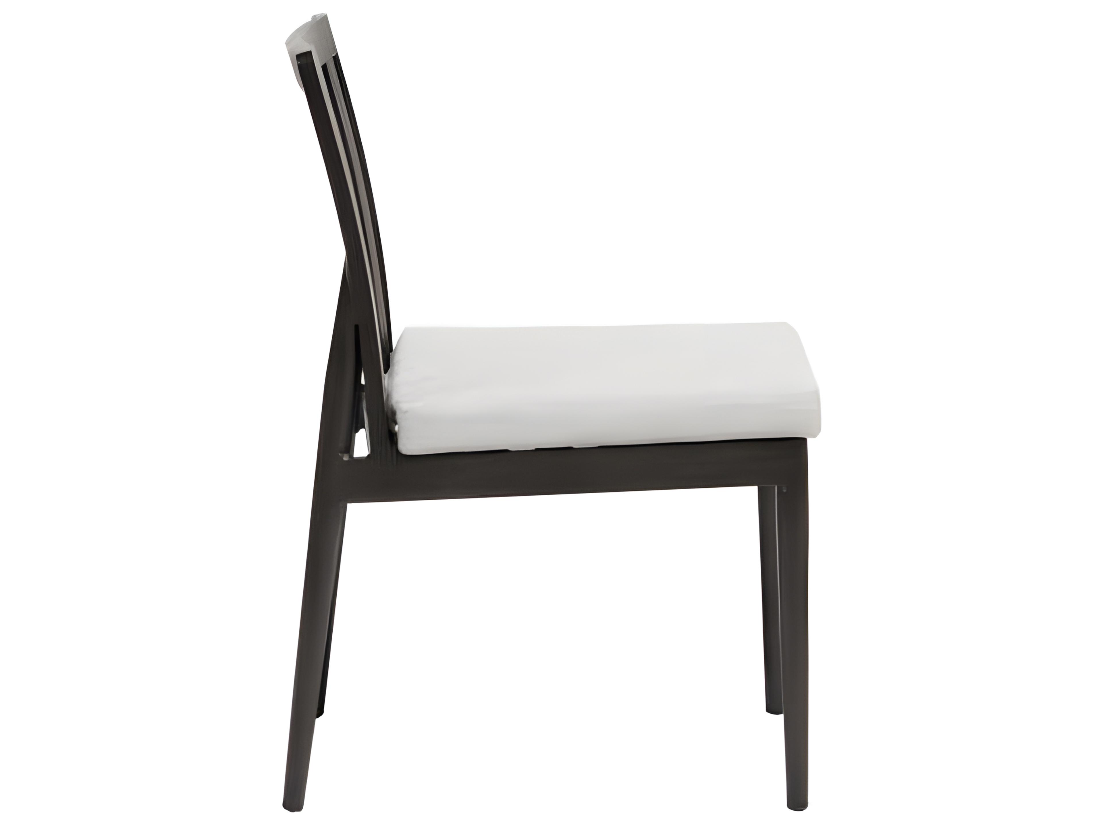 Ratana Bolano Silver Ash Grey Aluminum Cushion Dining Chair