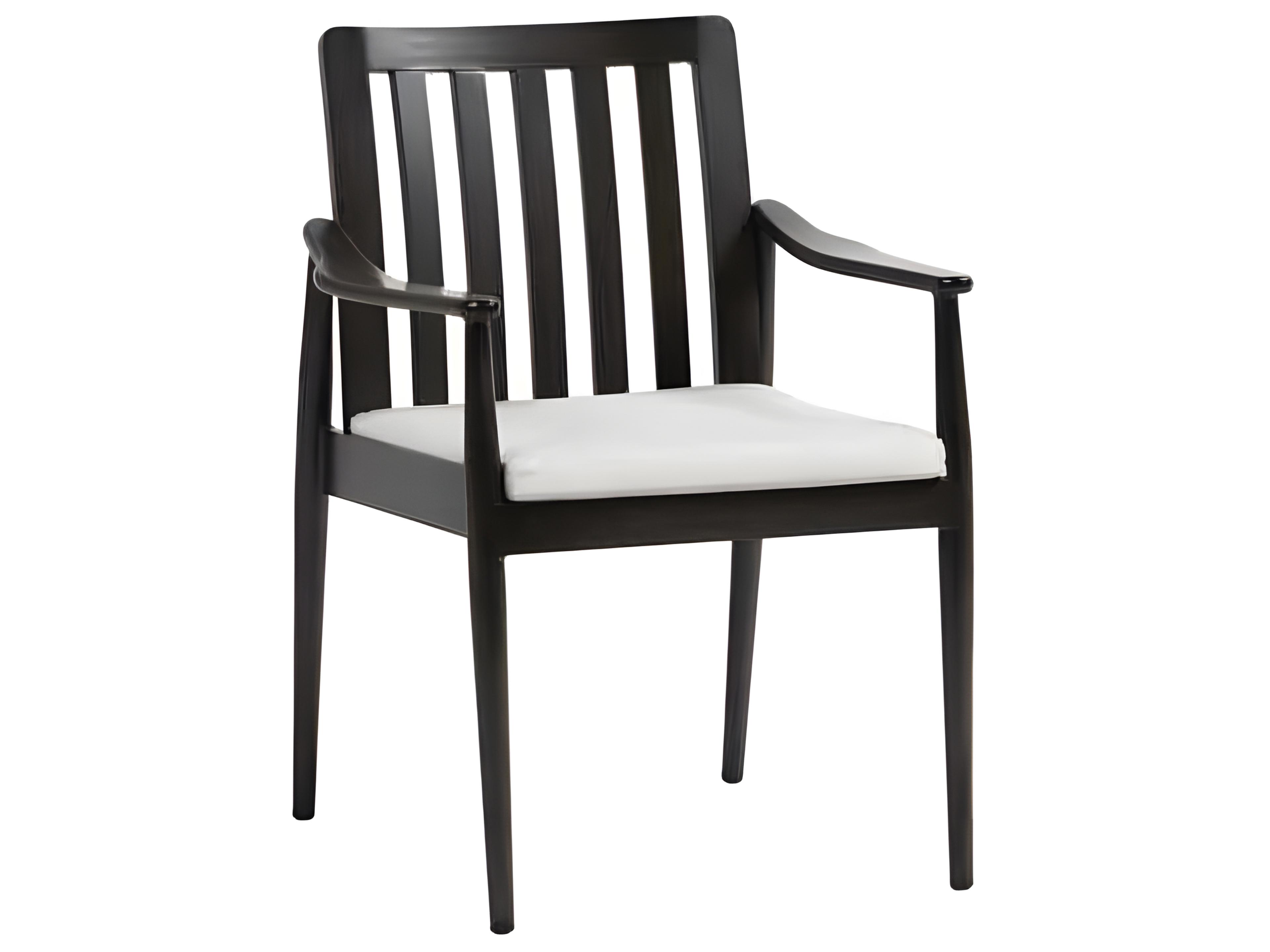 Bolano Silver Ash Grey Aluminum Cushion Dining Chair