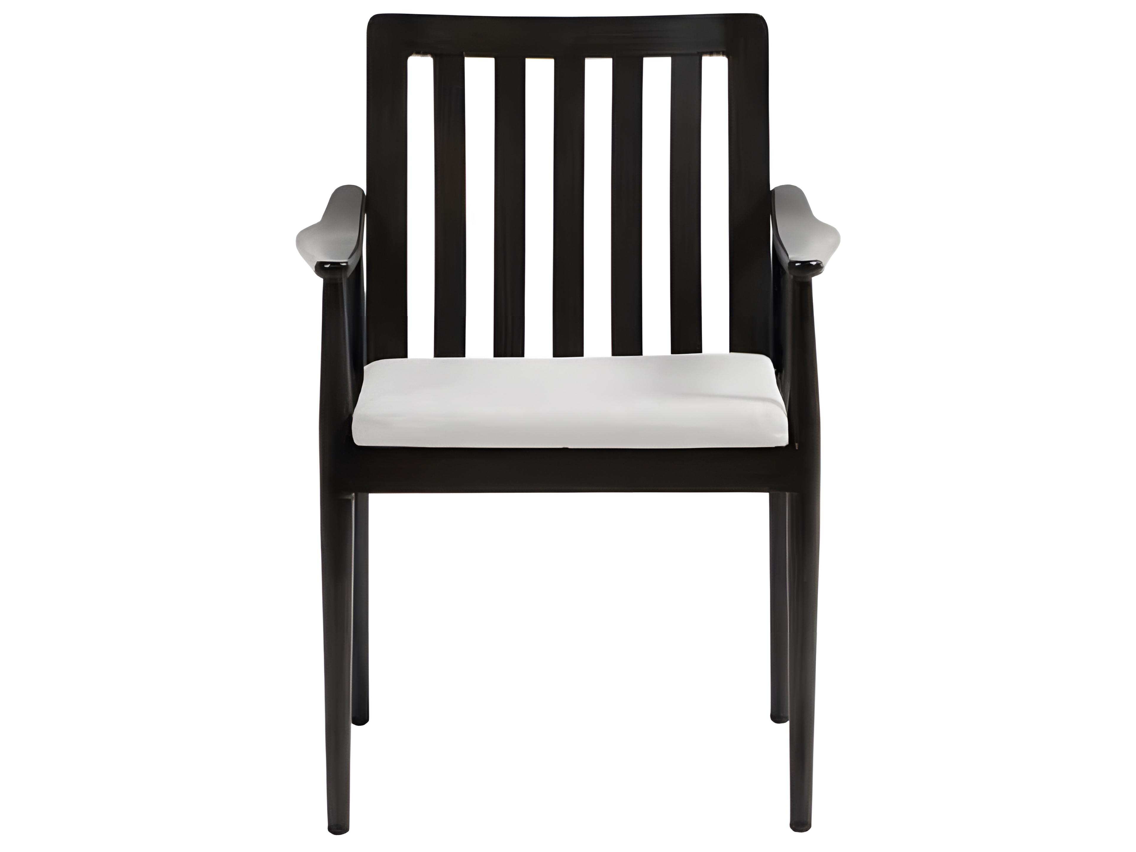 Ratana Bolano Silver Ash Grey Aluminum Cushion Dining Chair