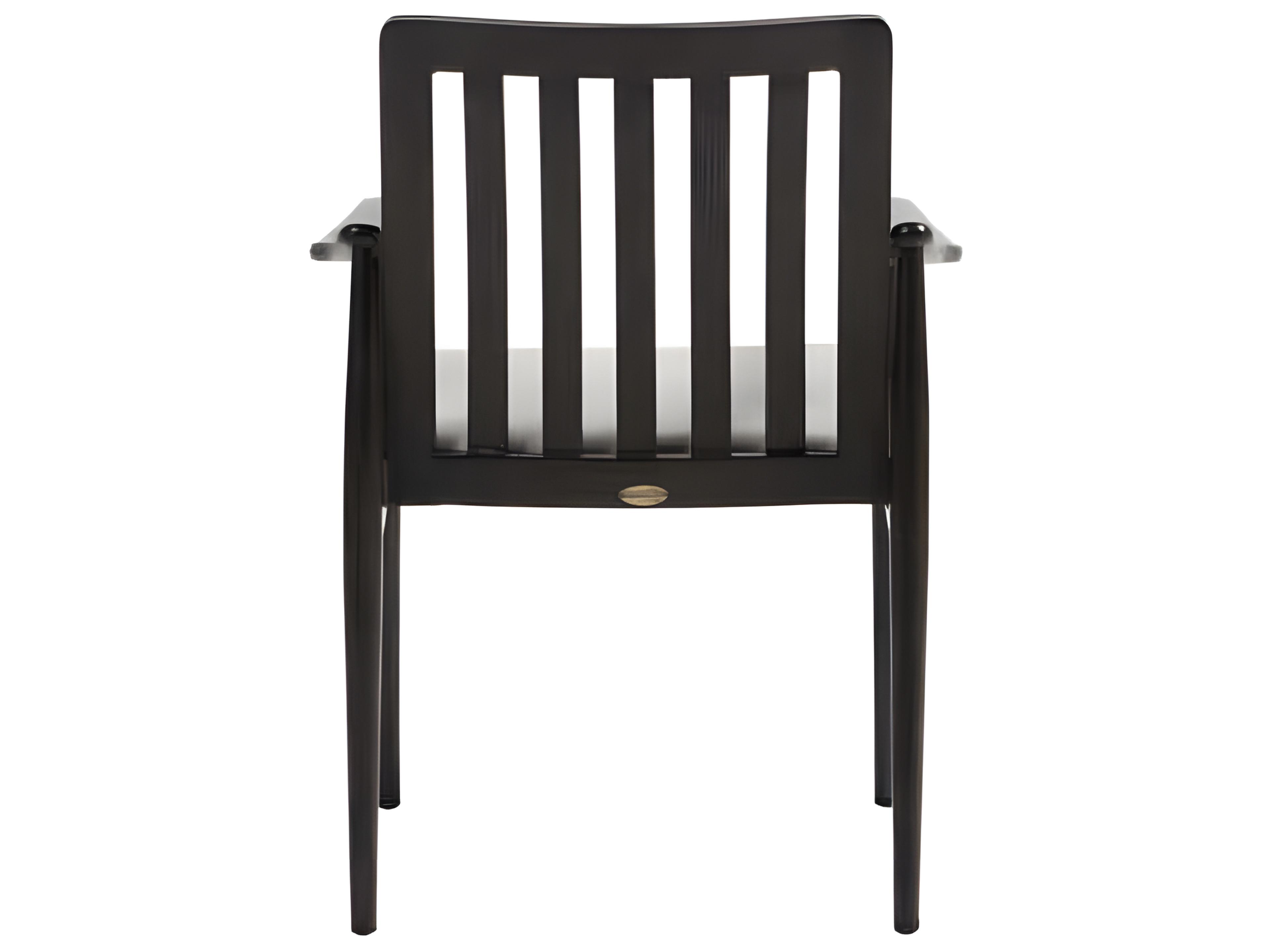 Ratana Bolano Silver Ash Grey Aluminum Cushion Dining Chair