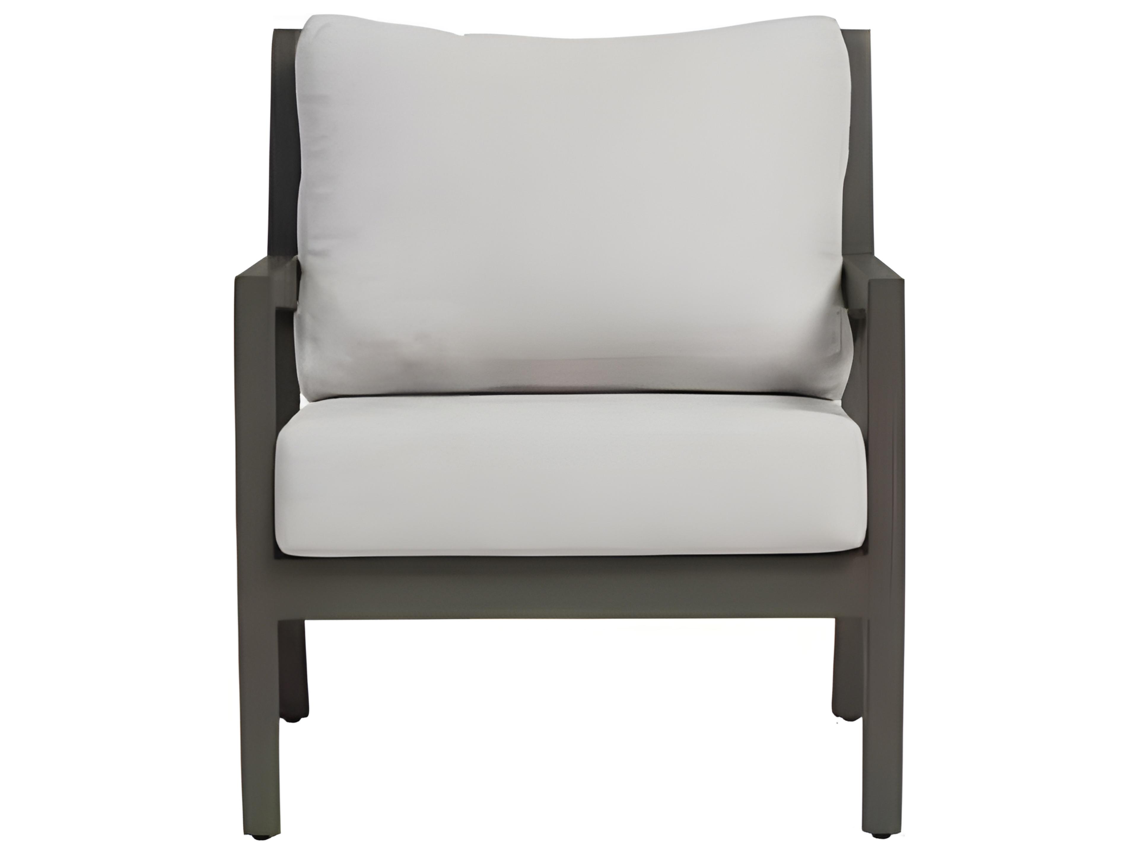 Ratana Lucia Silver Ash Grey Aluminum Cushion Lounge Chair