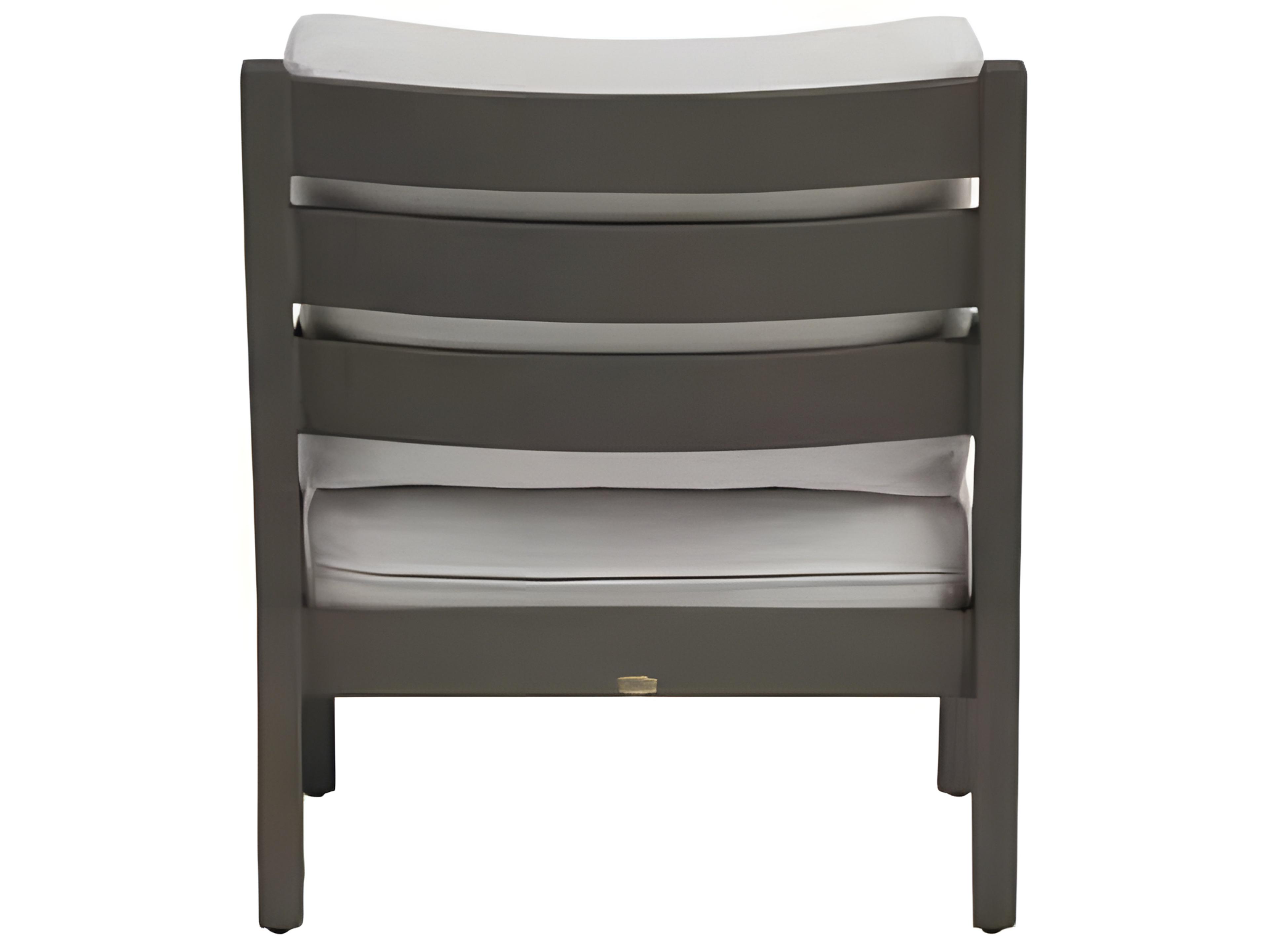 Ratana Lucia Silver Ash Grey Aluminum Cushion Lounge Chair