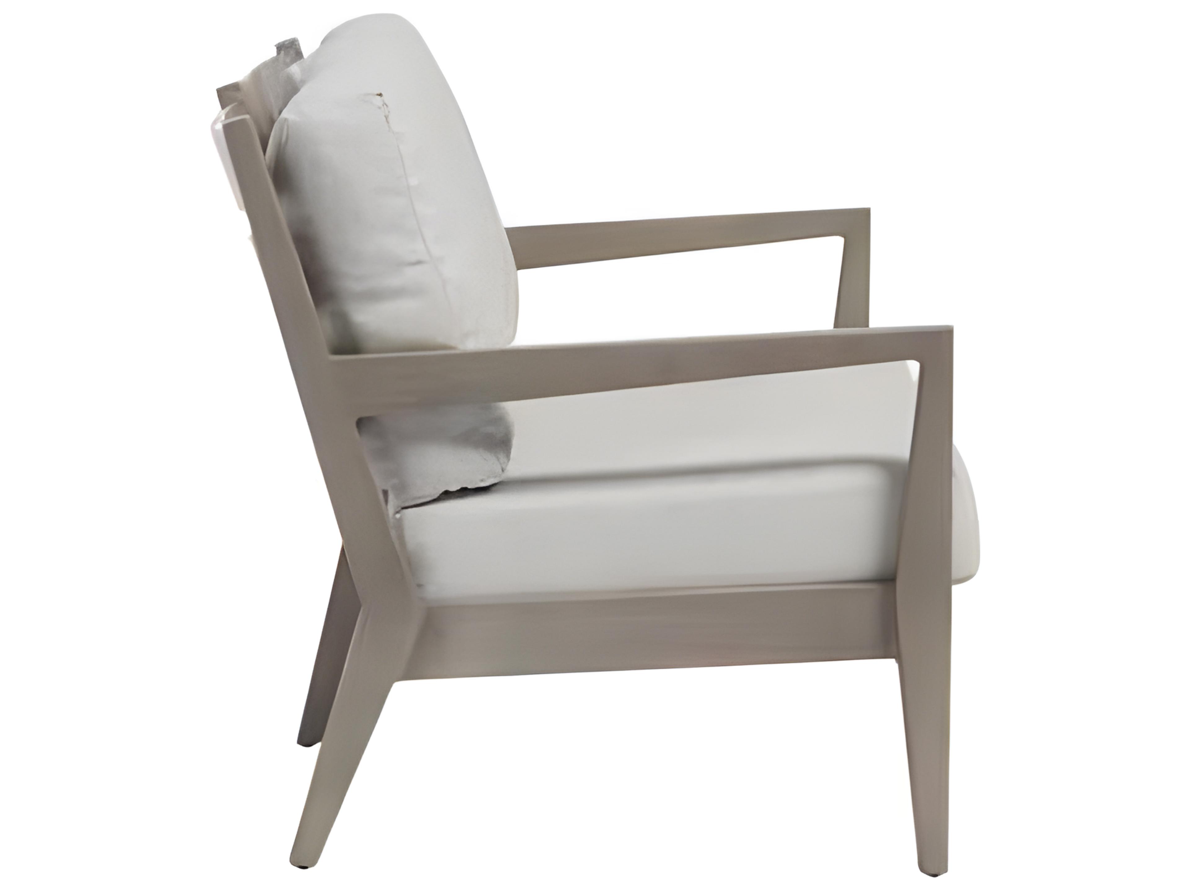 Ratana Lucia Silver Pearl Aluminum Cushion Loveseat