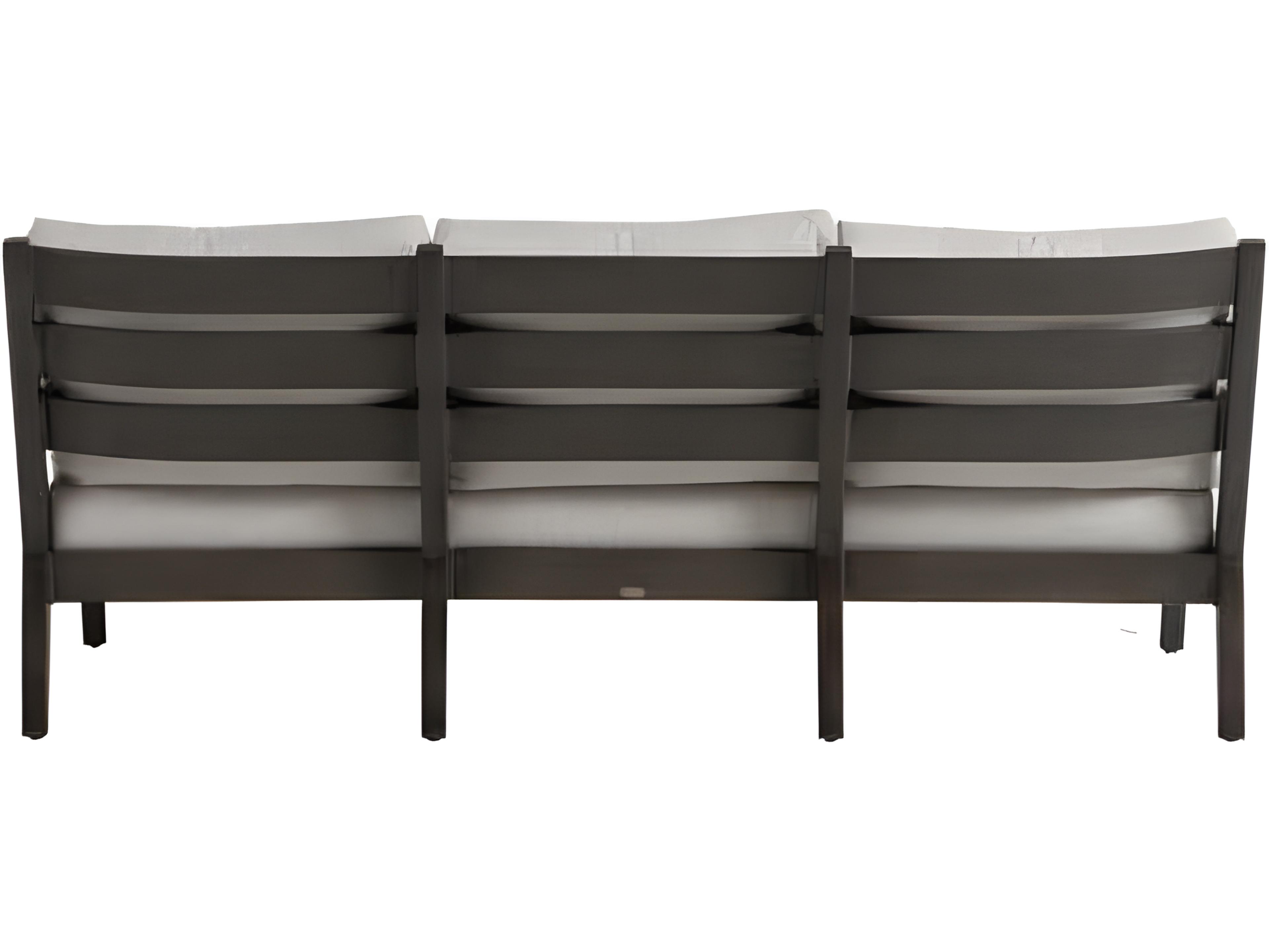 Ratana Lucia Silver Pearl Aluminum Cushion Sofa