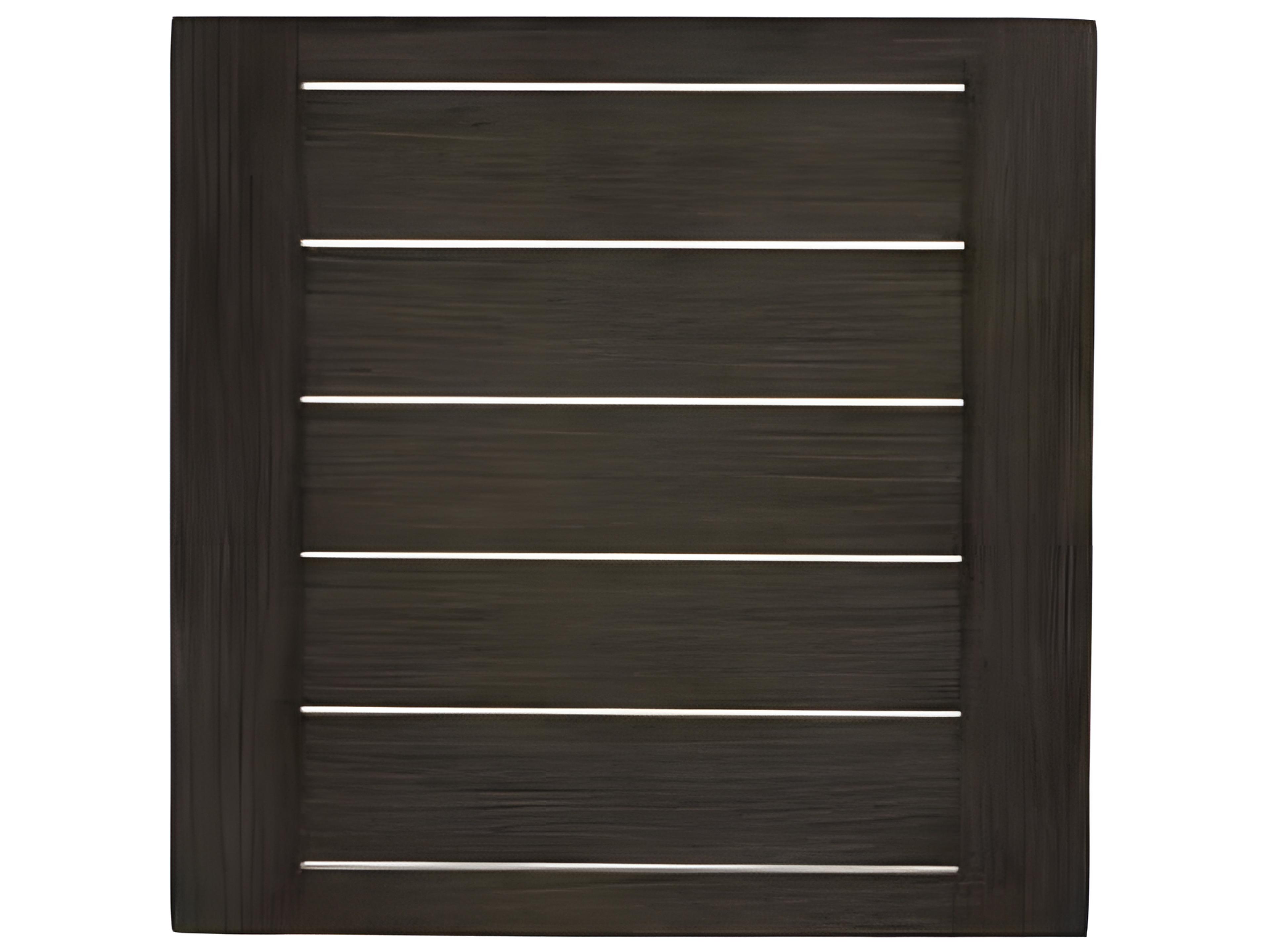 Ratana Lucia Silver Ash Grey Aluminum Square End Table