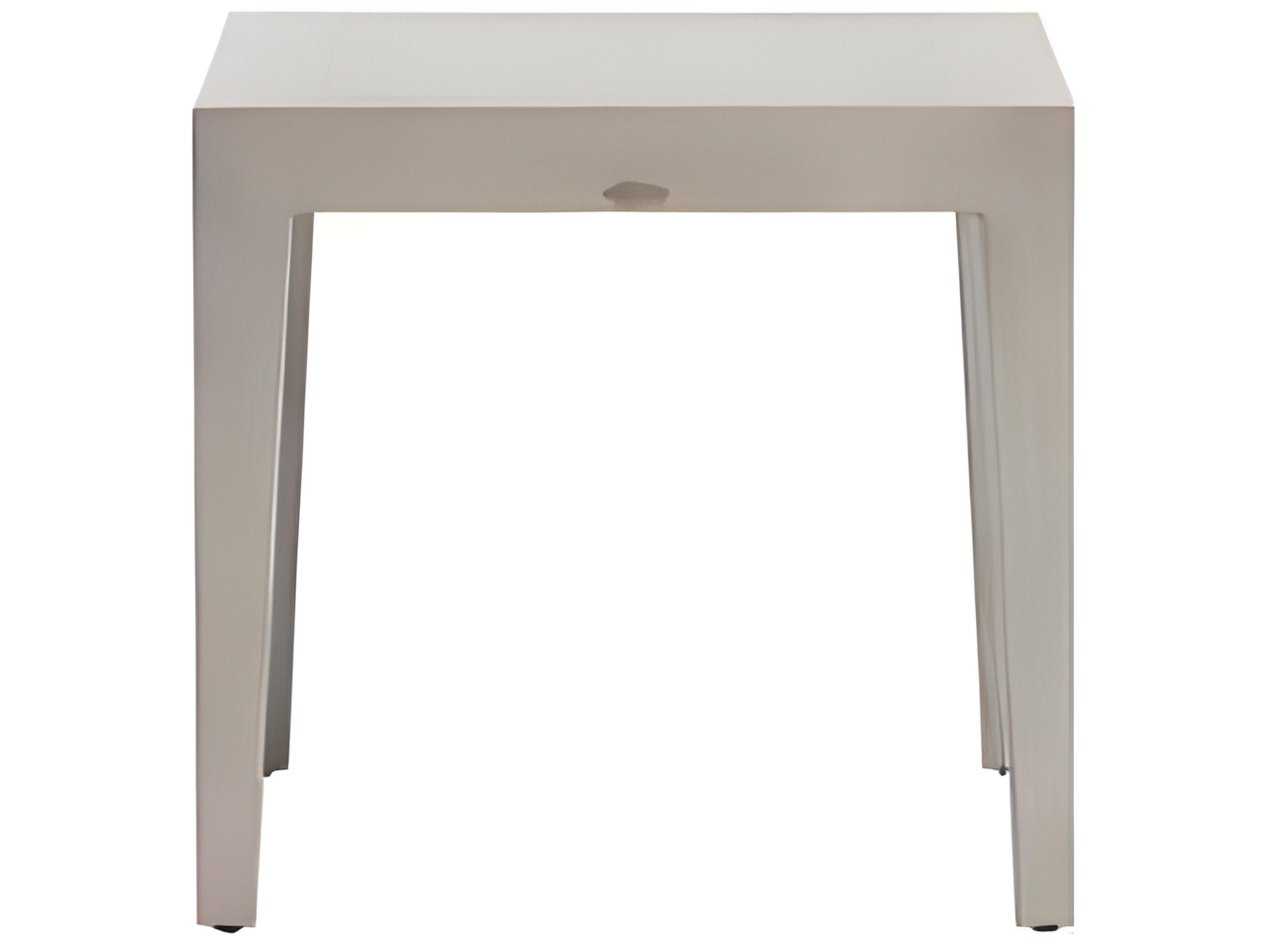 Ratana Lucia Silver Pearl Aluminum Square End Table