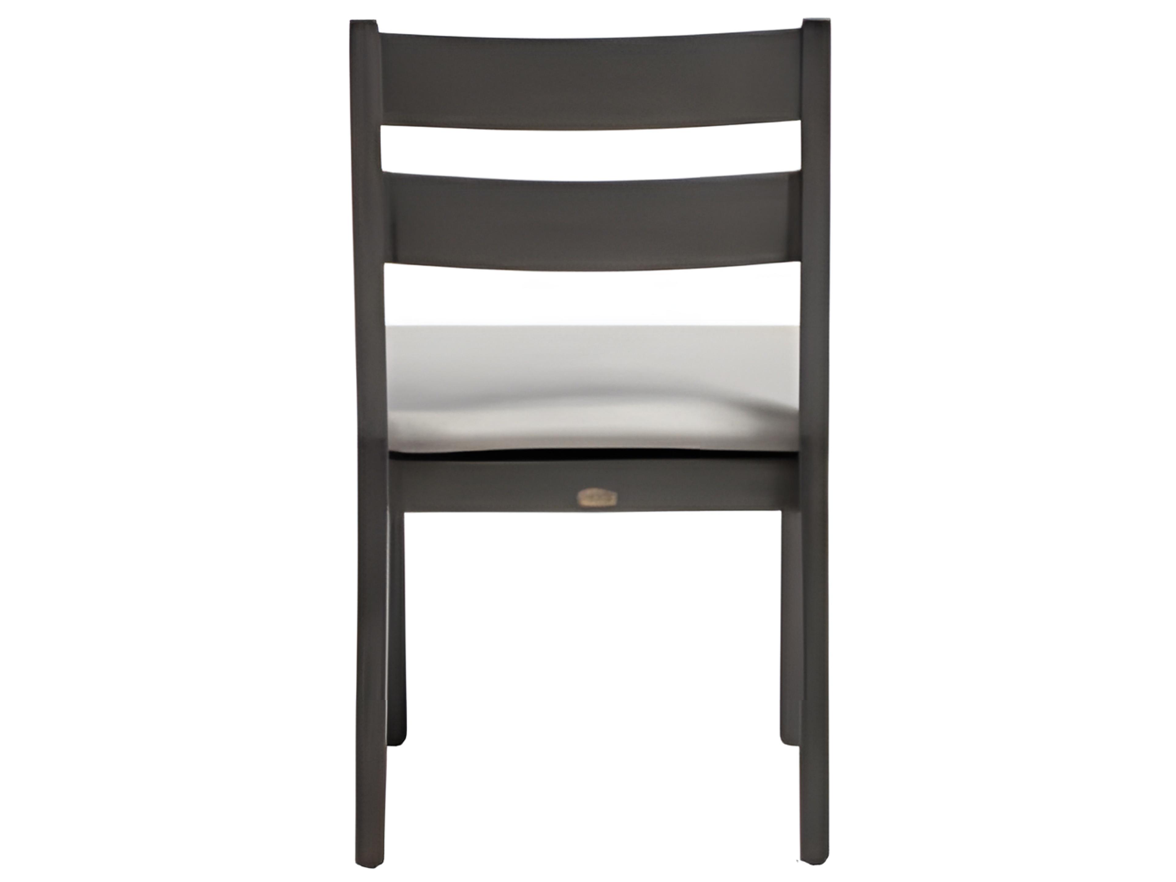 Ratana Lucia Silver Ash Grey Aluminum Cushion Dining Chair