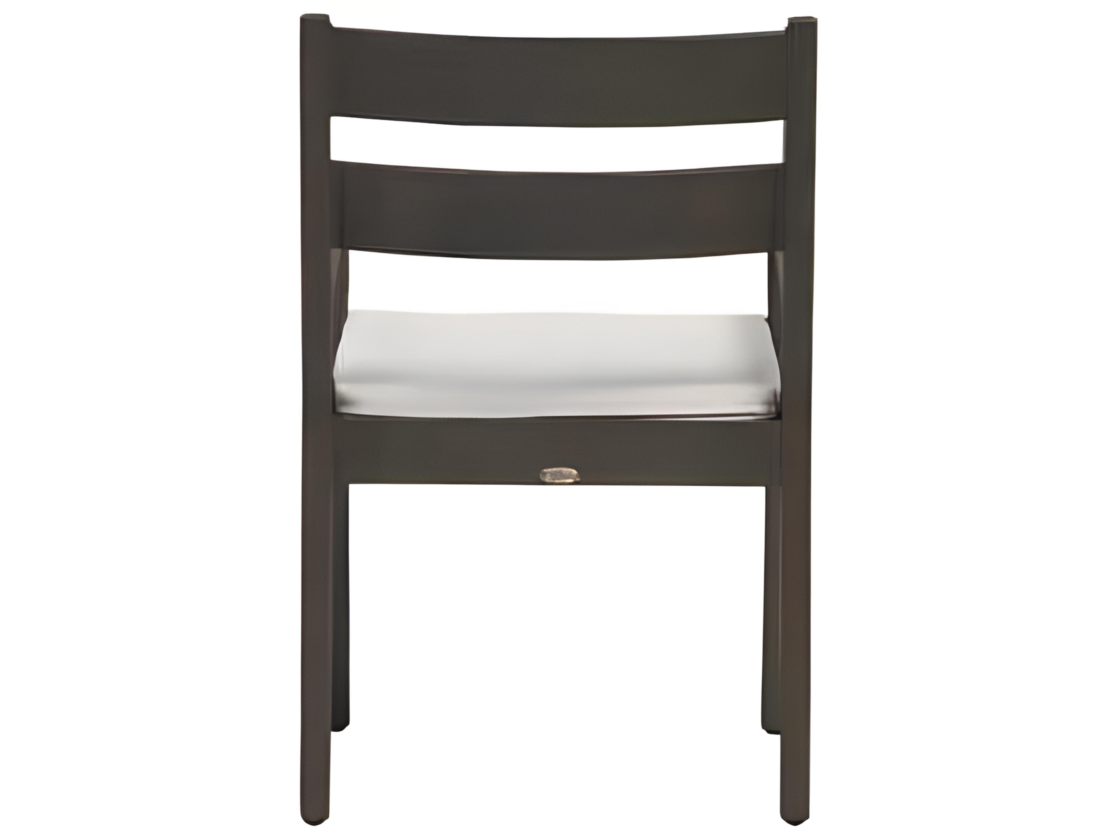 Ratana Lucia Silver Ash Grey Aluminum Cushion Dining Chair