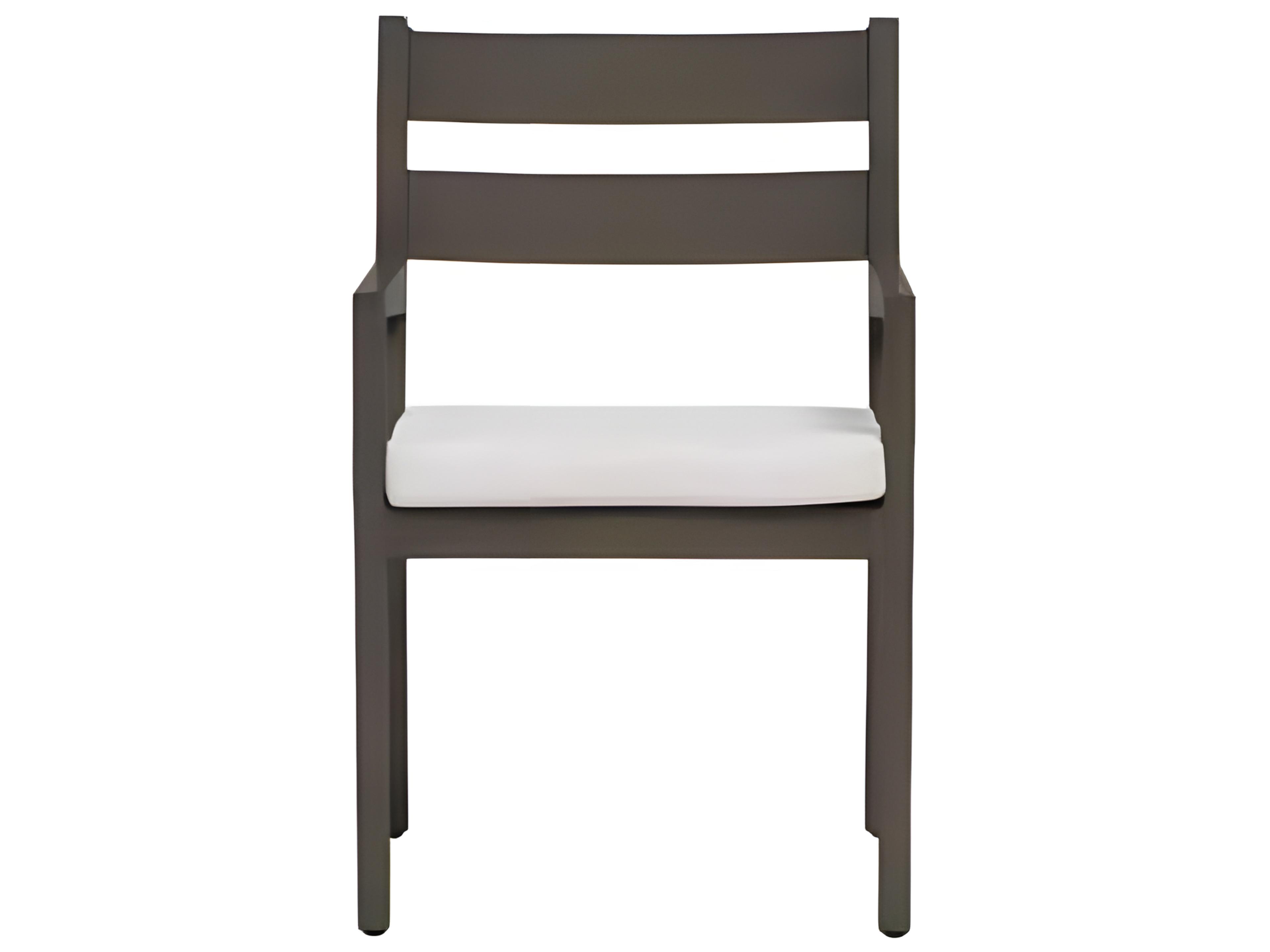 Ratana Lucia Silver Ash Grey Aluminum Cushion Dining Chair
