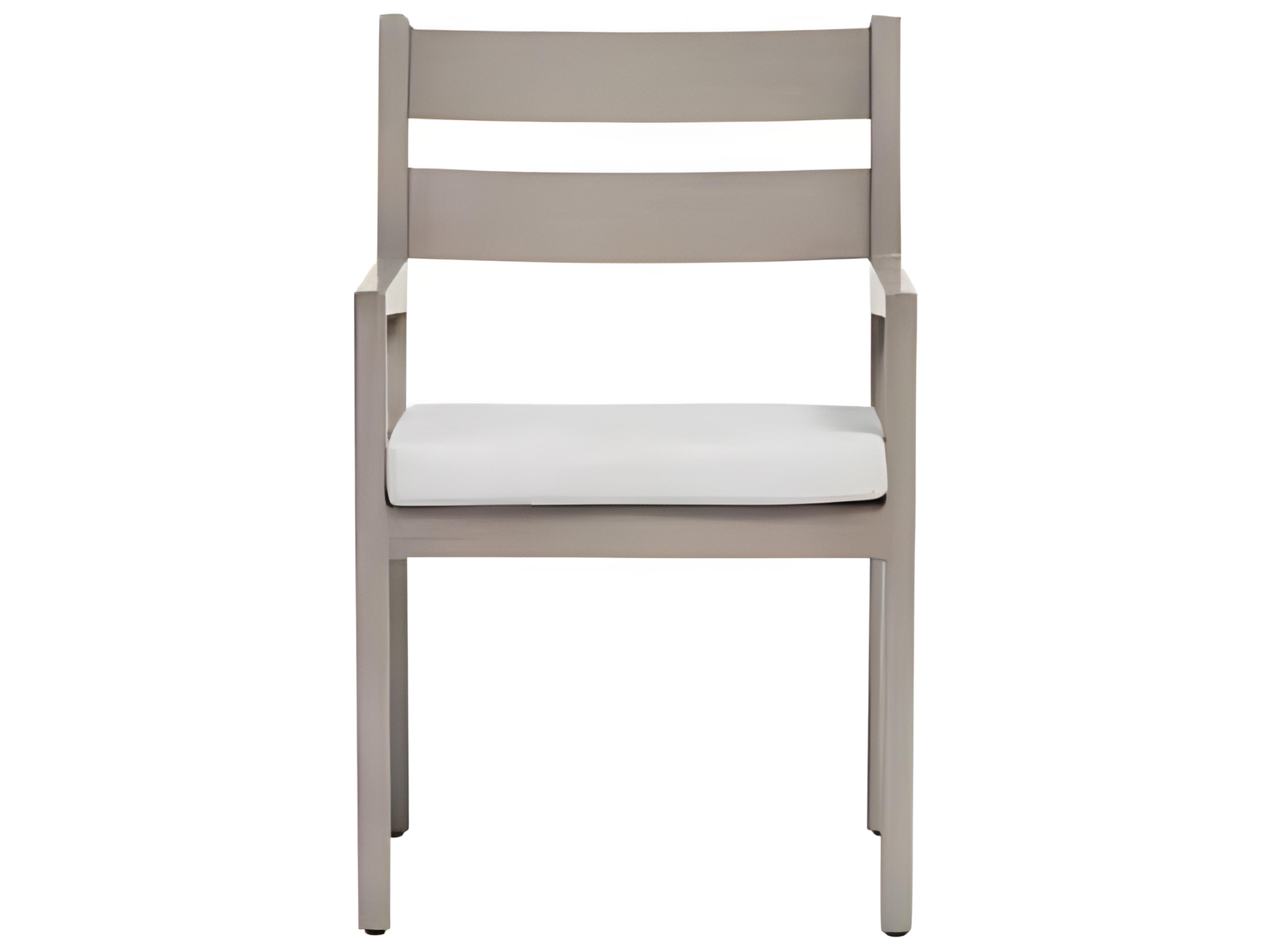 Ratana Lucia Silver Pearl Aluminum Cushion Dining Chair