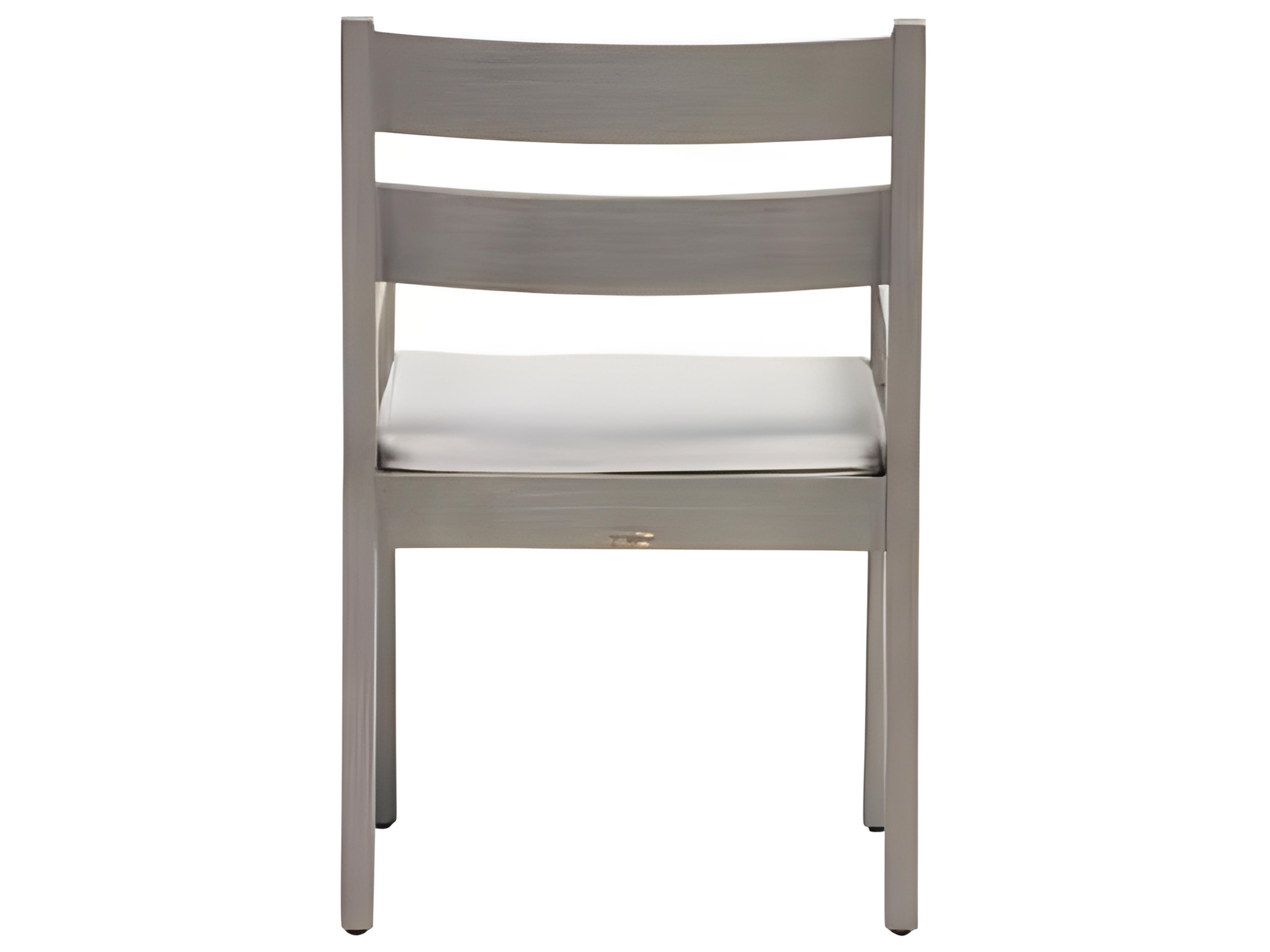 Ratana Lucia Silver Pearl Aluminum Cushion Dining Chair
