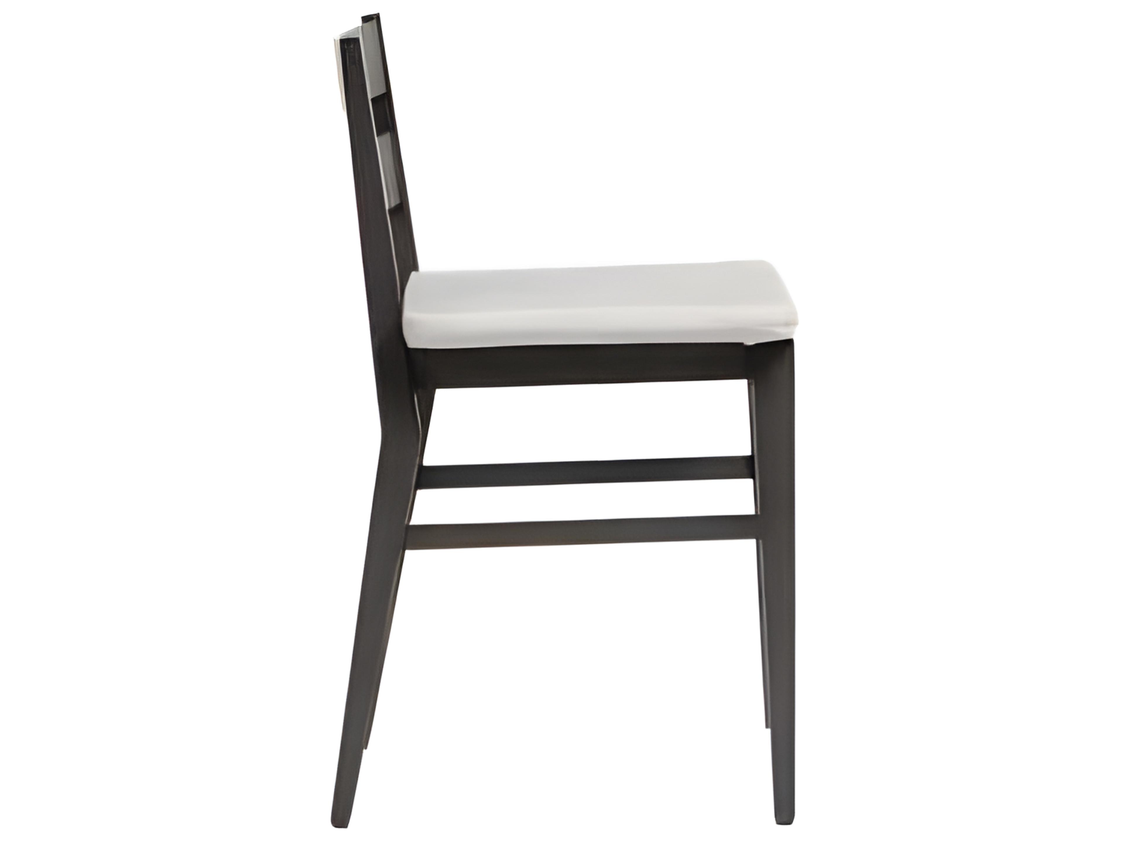 Ratana Lucia Silver Ash Grey Aluminum Cushion Counter Stool