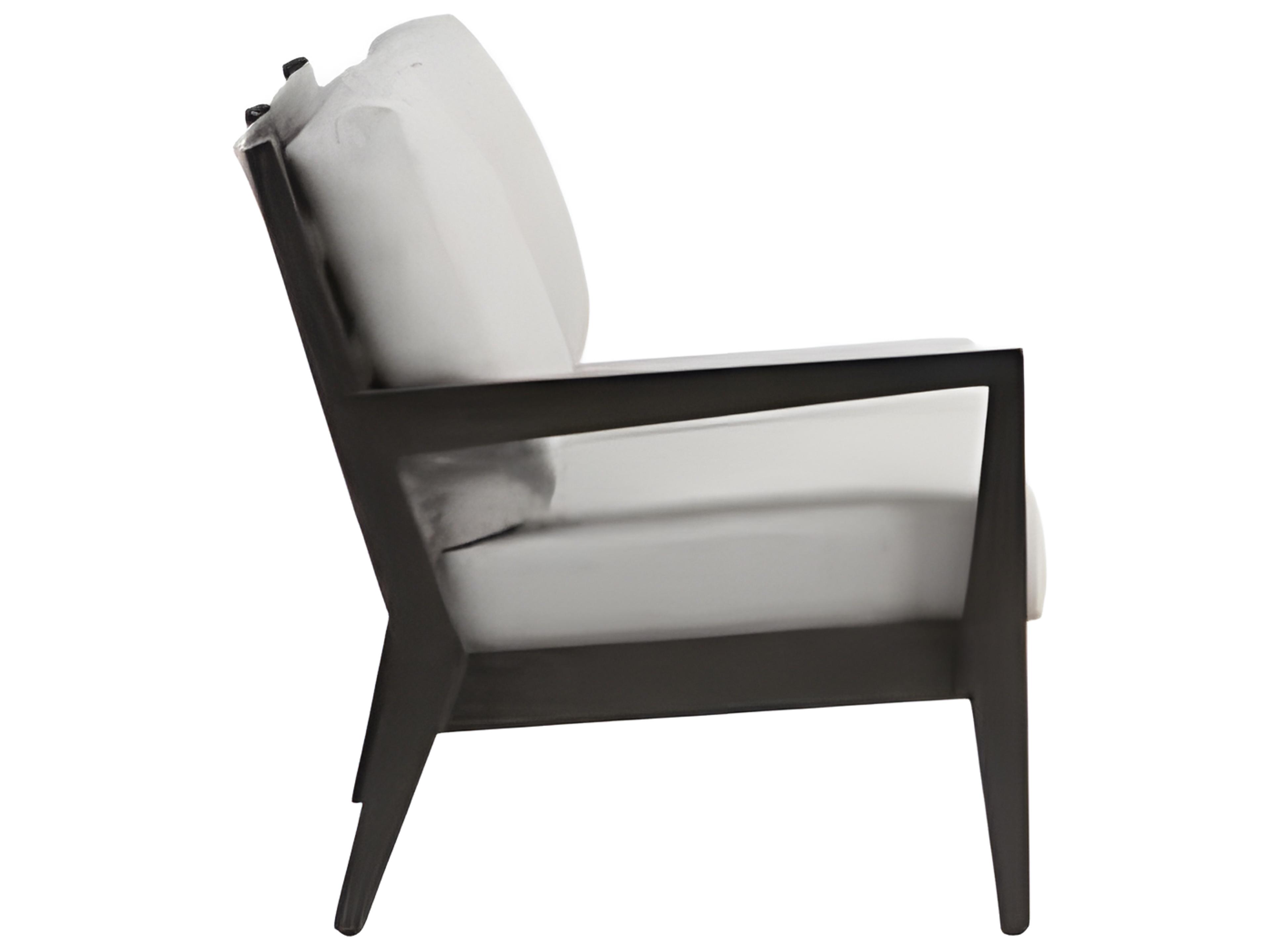 Ratana Lucia Silver Ash Grey Aluminum Cushion Loveseat