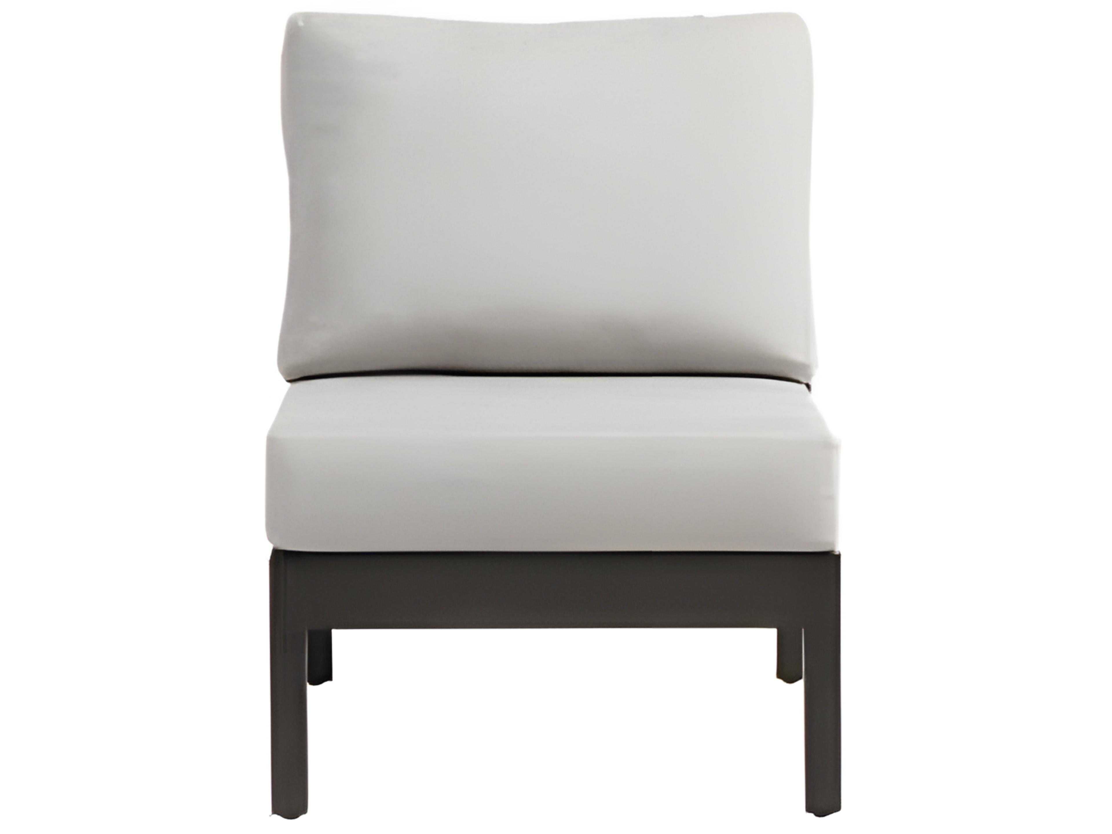 Ratana Lucia Silver Ash Grey Aluminum Cushion Lounge Chair