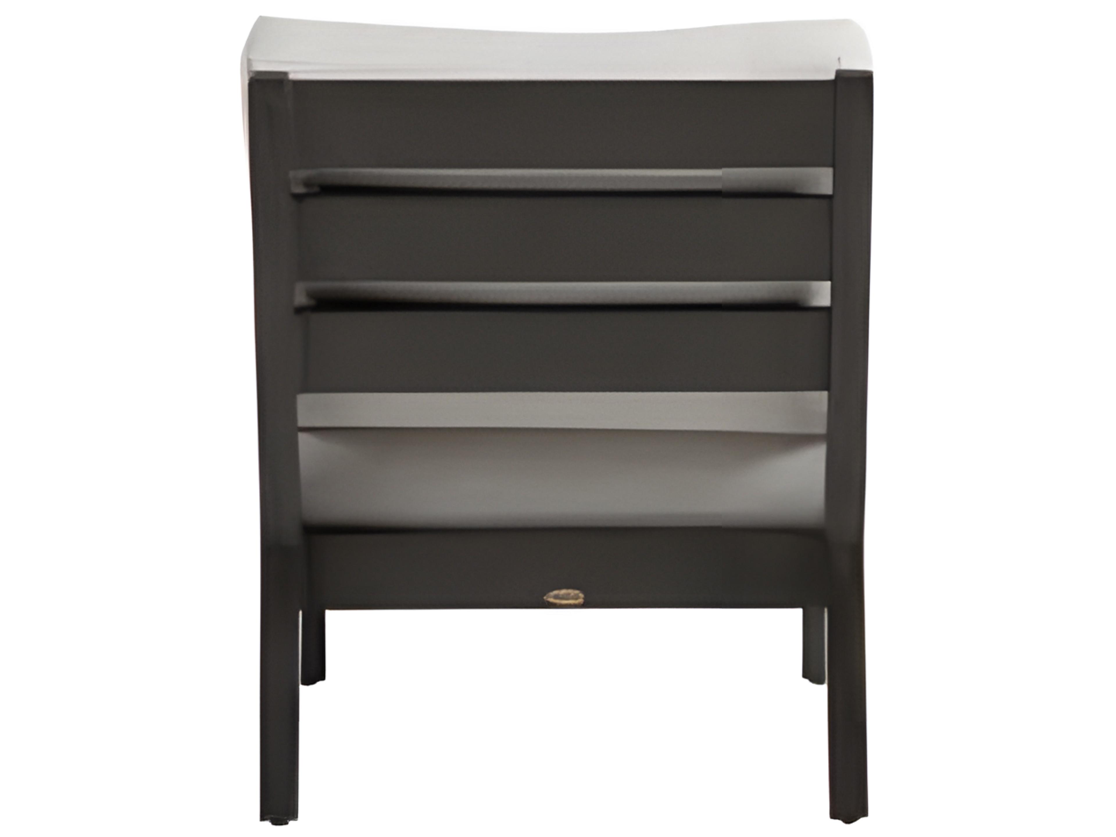 Ratana Lucia Silver Ash Grey Aluminum Cushion Lounge Chair