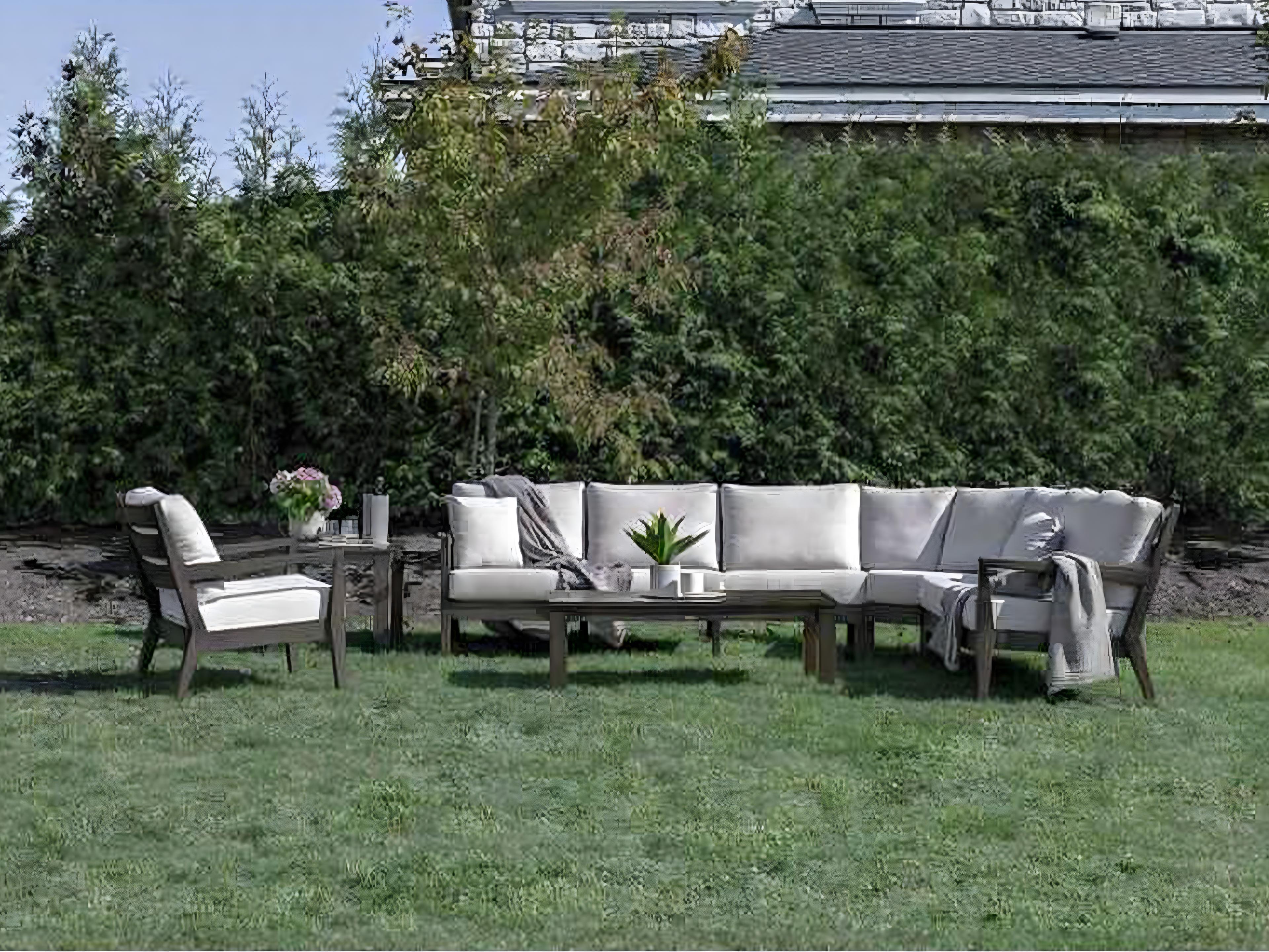 Ratana Lucia Silver Ash Grey Aluminum Cushion Lounge Chair