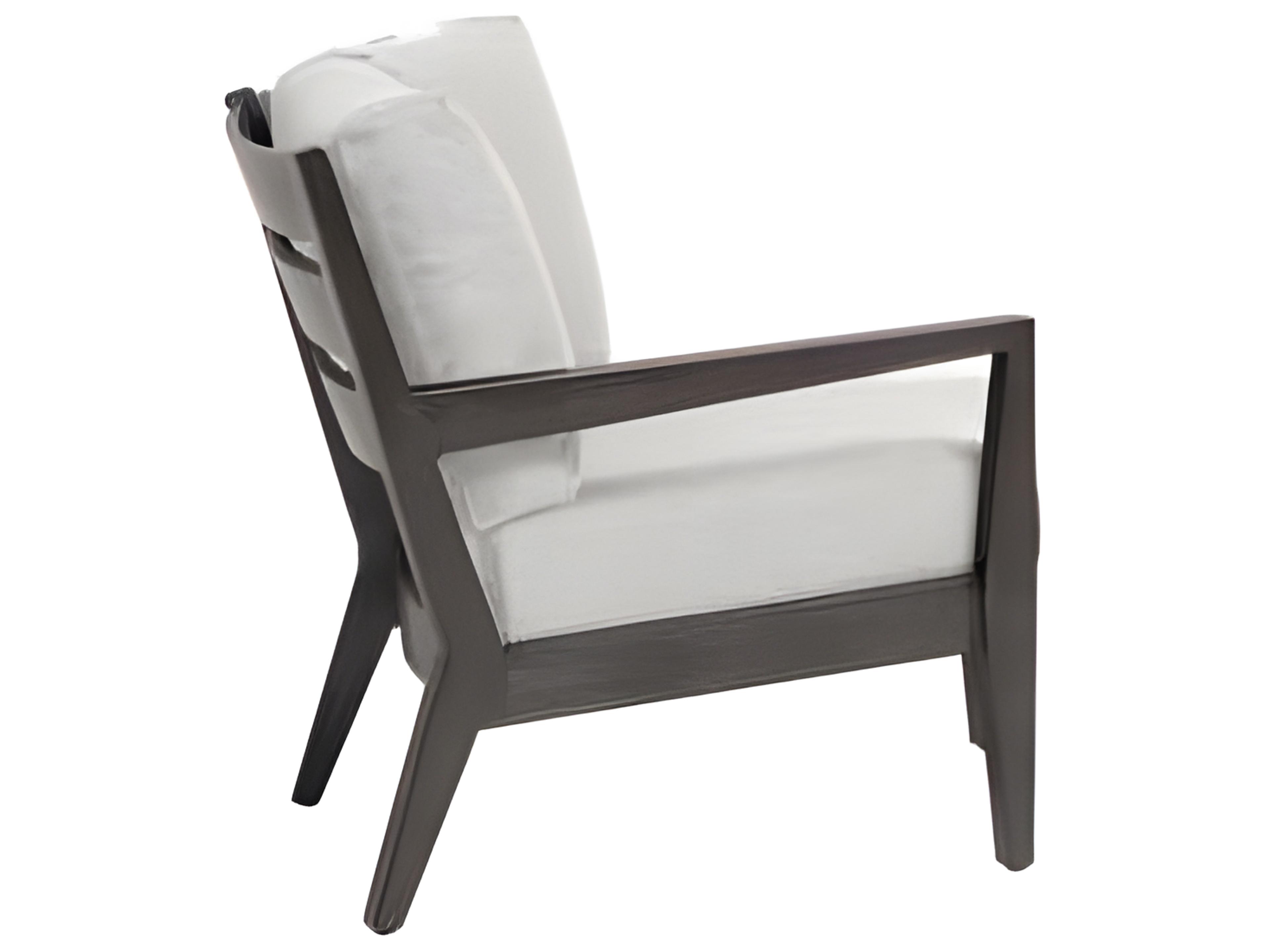Ratana Lucia Silver Ash Grey Aluminum Cushion Lounge Chair