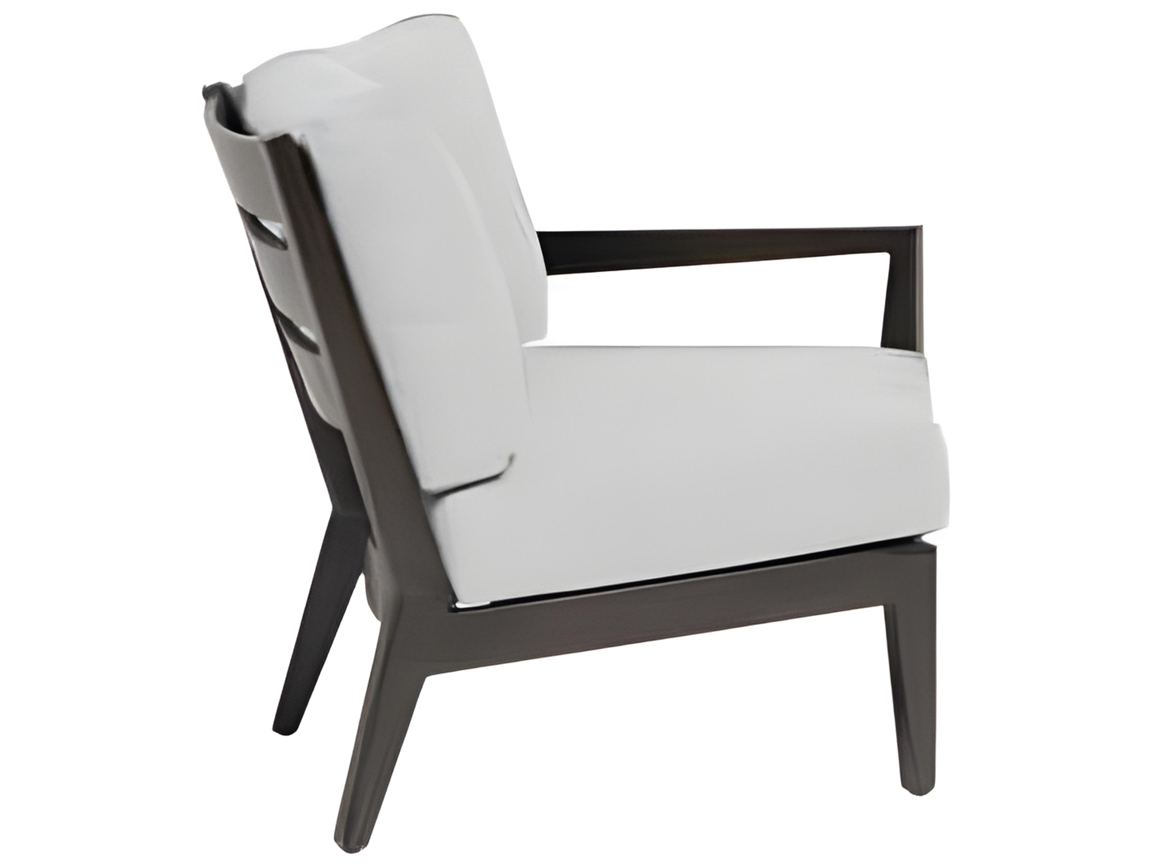 Ratana Lucia Silver Ash Grey Aluminum Cushion Lounge Chair