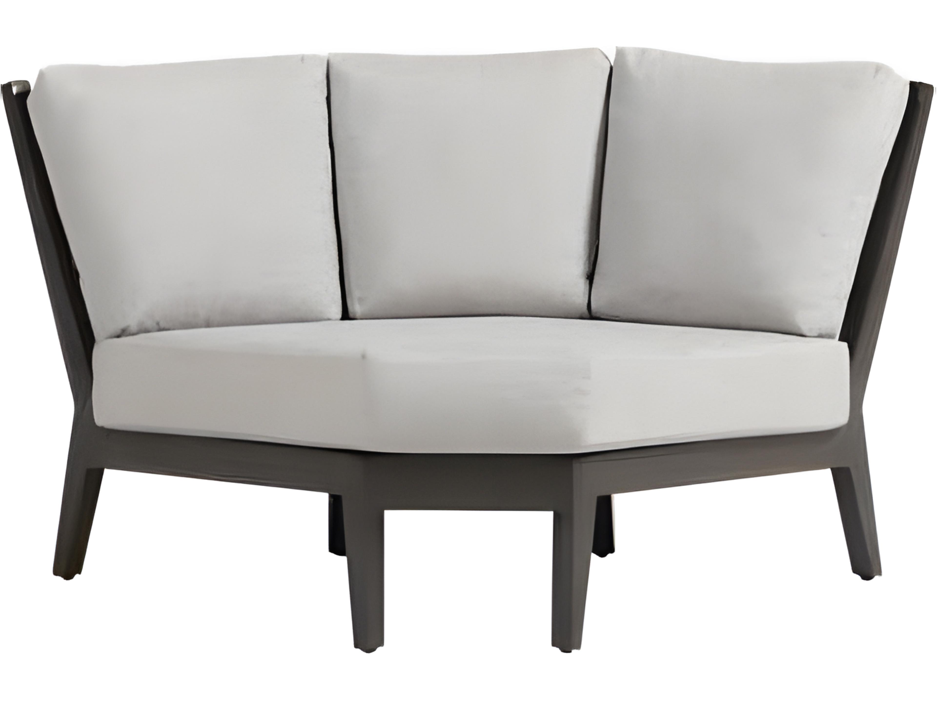 Ratana Lucia Silver Ash Grey Aluminum Cushion Lounge Chair