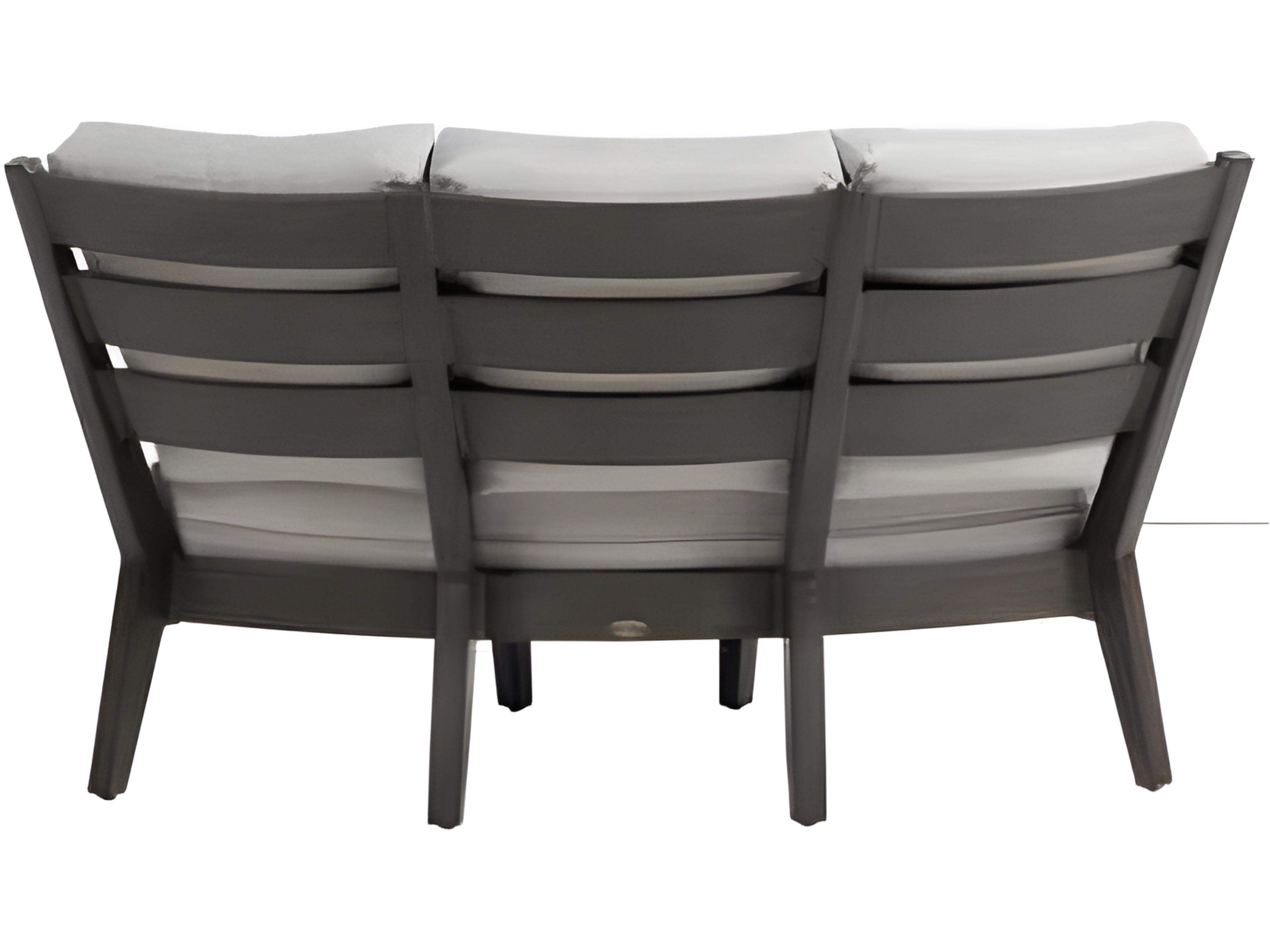 Ratana Lucia Silver Ash Grey Aluminum Cushion Lounge Chair