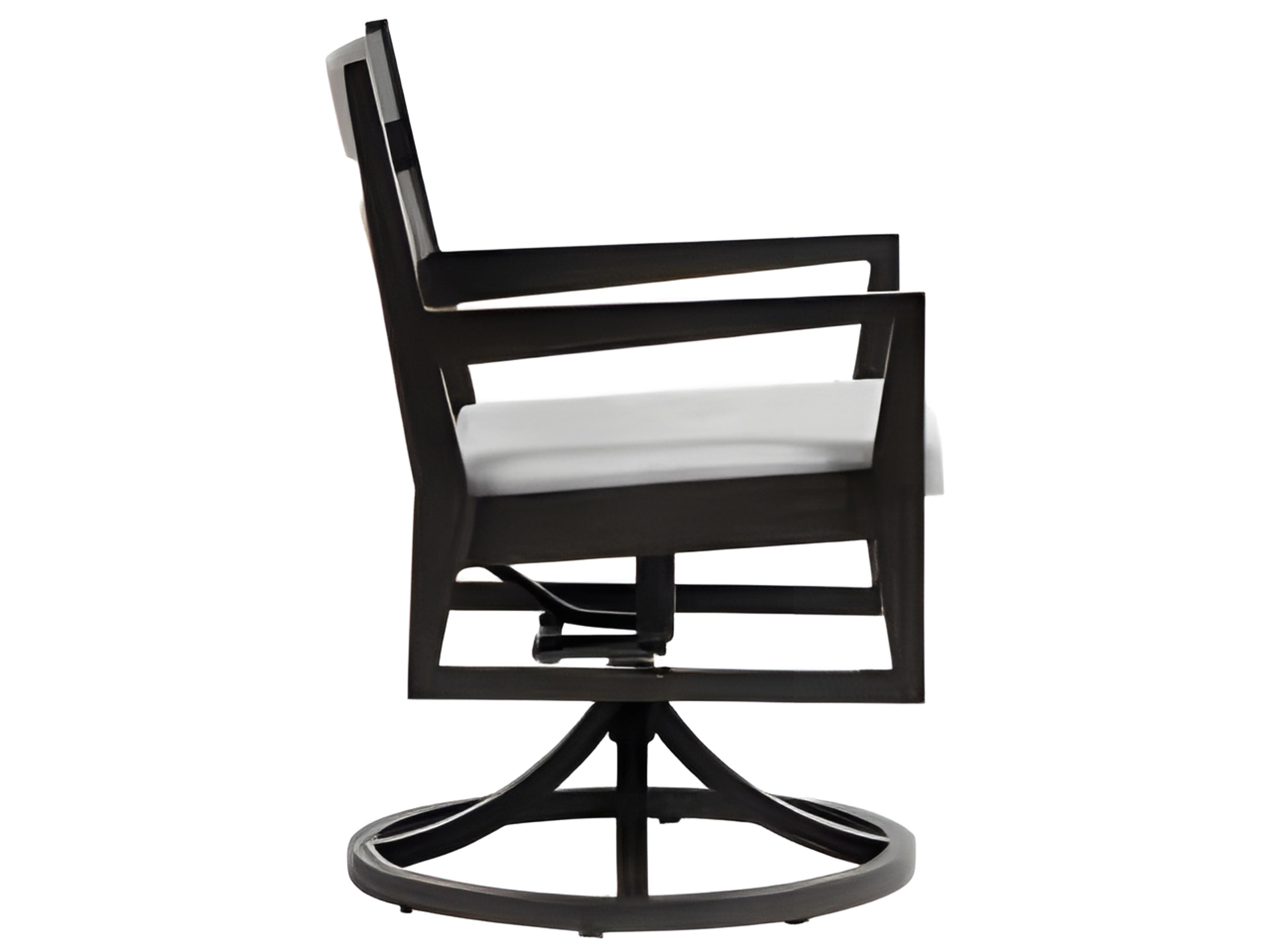 Ratana Lucia Silver Ash Grey Aluminum Cushion Dining Chair