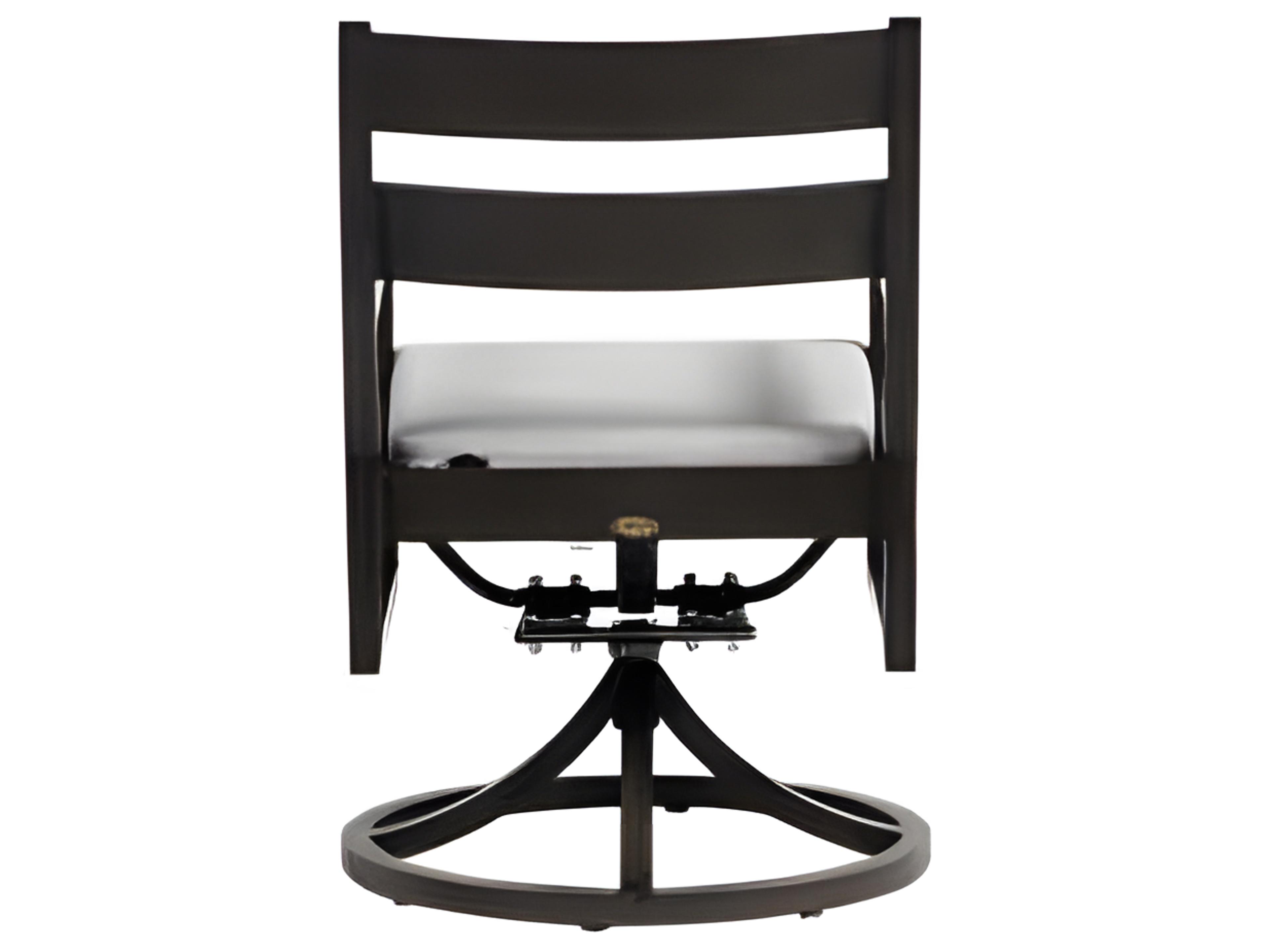 Ratana Lucia Silver Ash Grey Aluminum Cushion Dining Chair