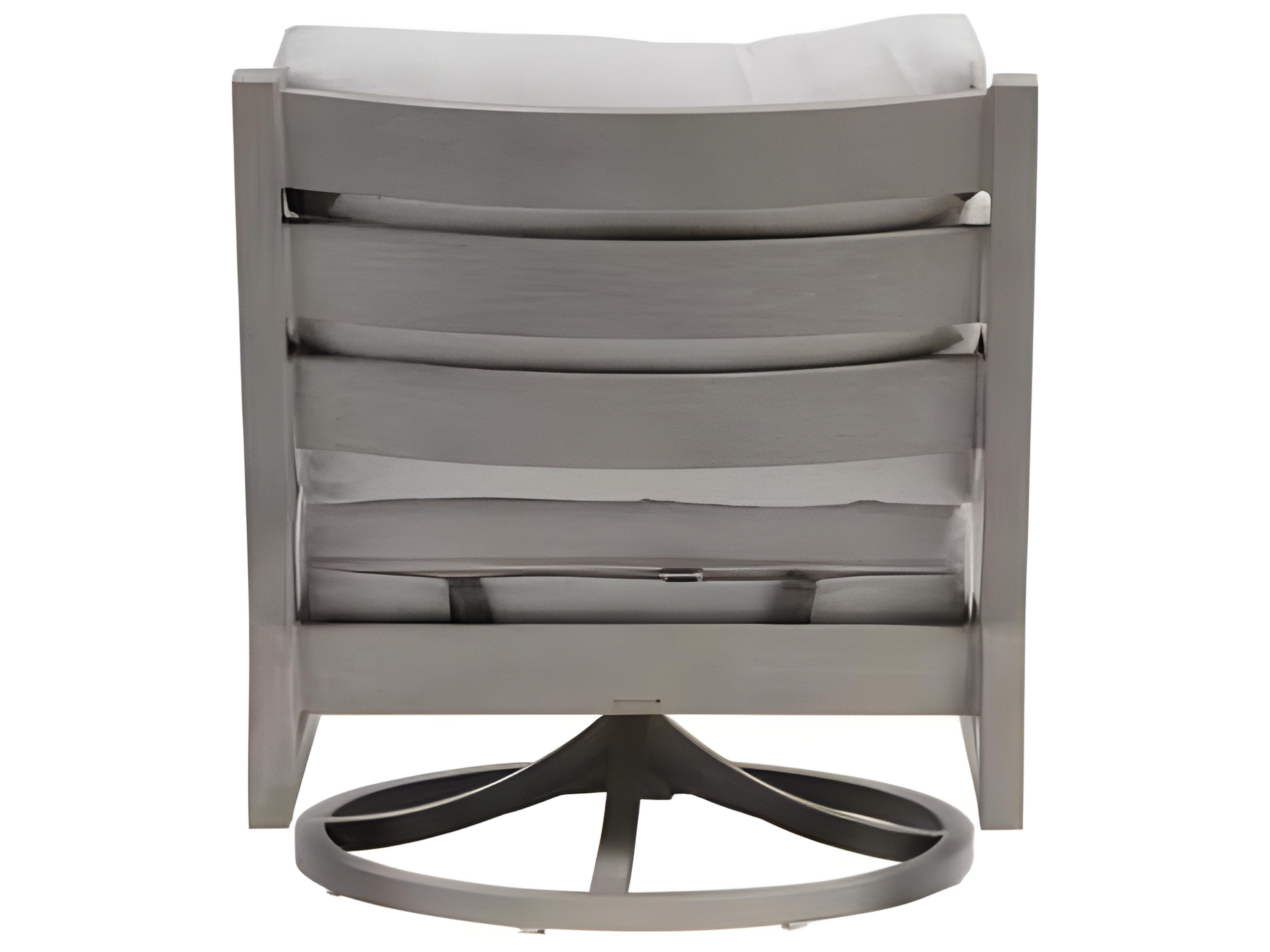 Ratana Lucia Silver Pearl Aluminum Cushion Lounge Chair