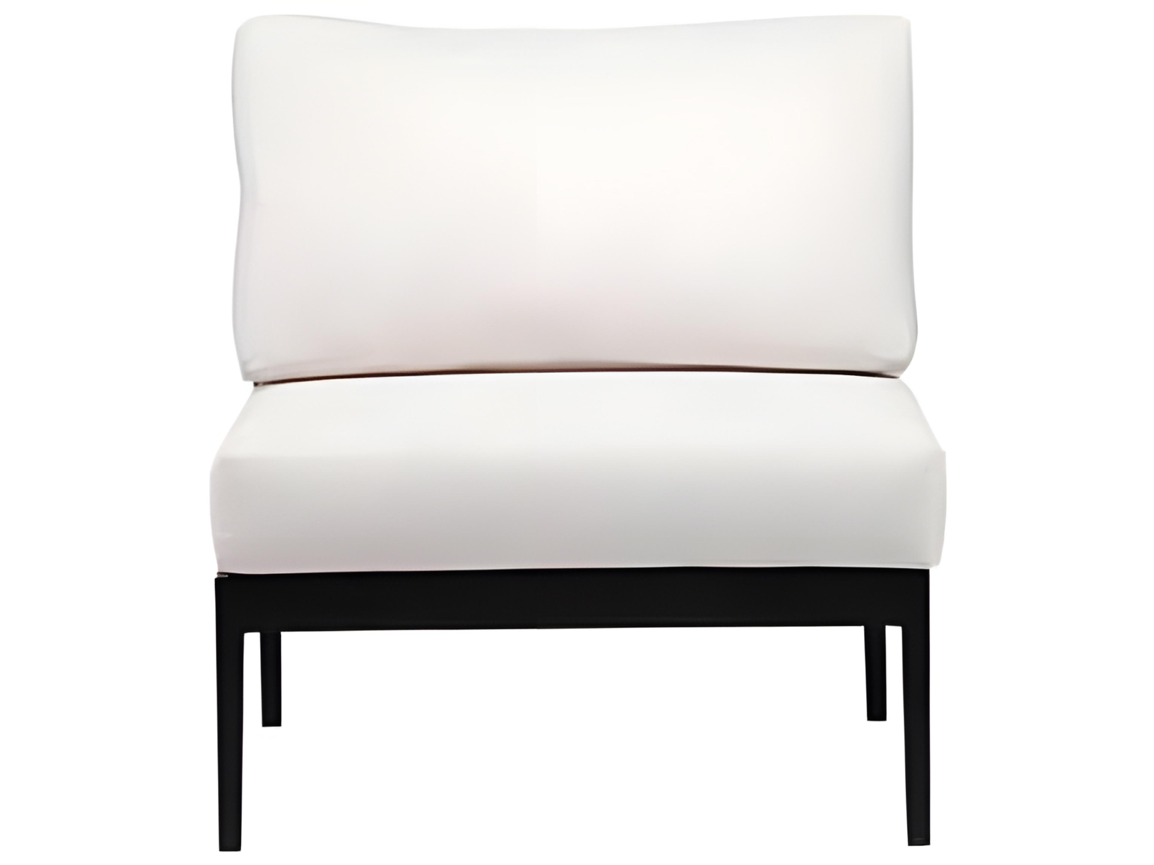 Ratana Copacabana Silver Black Aluminum Cushion Lounge Chair