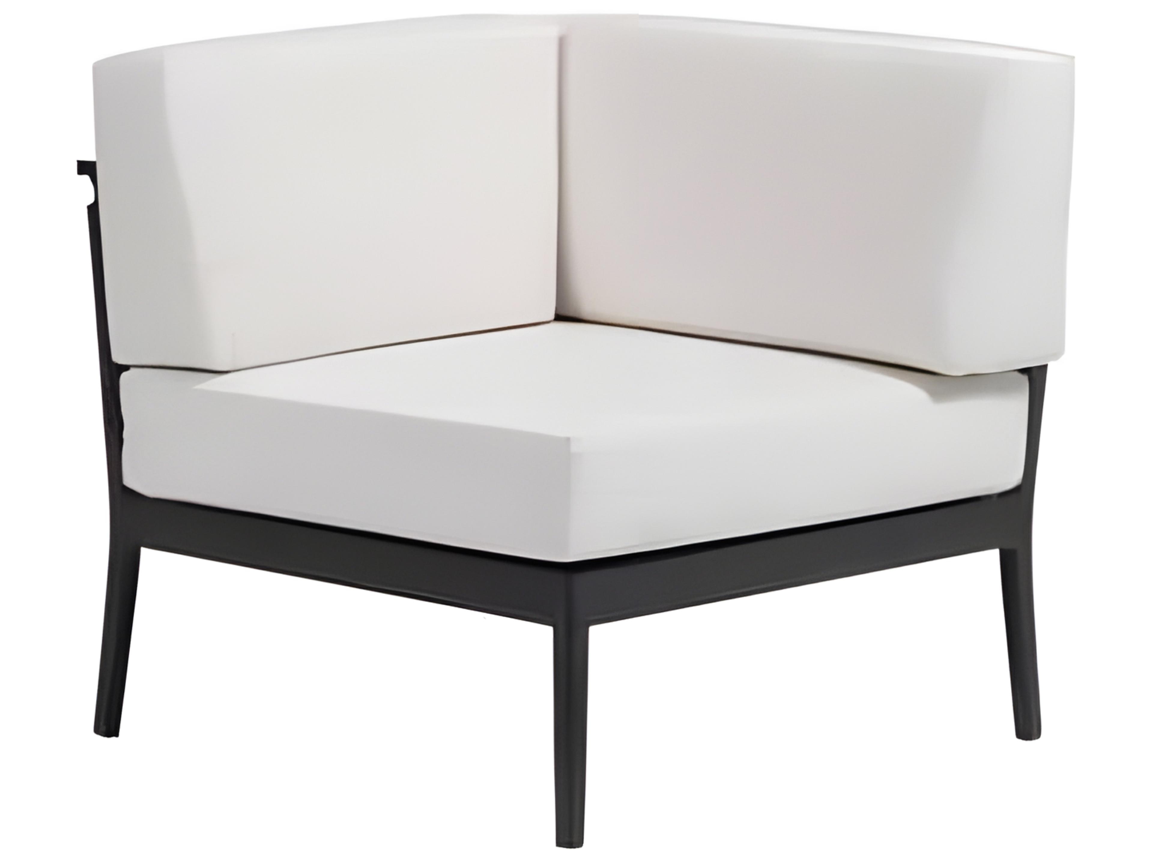 Copacabana Silver Black Aluminum Cushion Lounge Chair