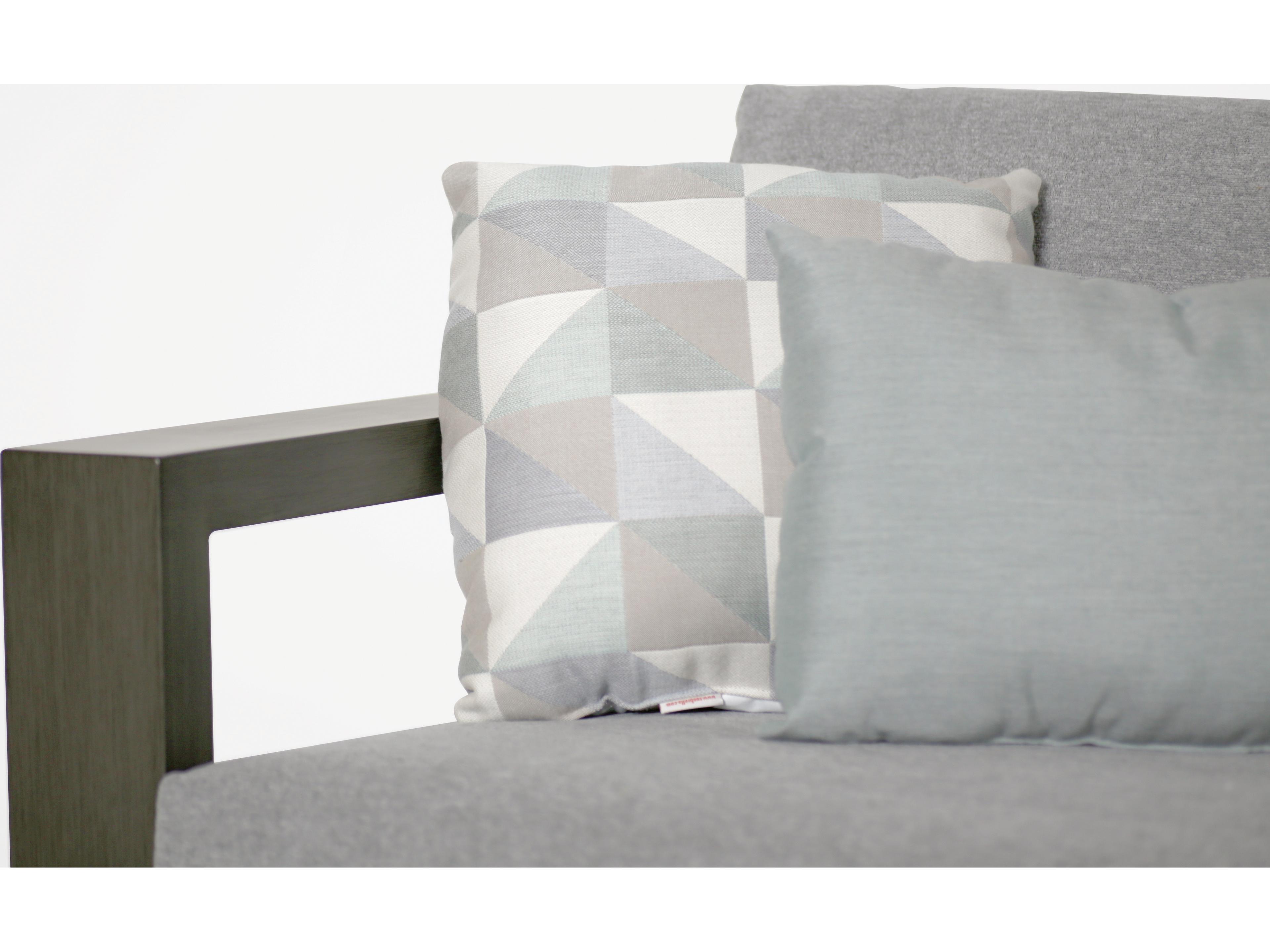 Ratana Elements Silver Ash Grey Aluminum Cushion Lounge Chair