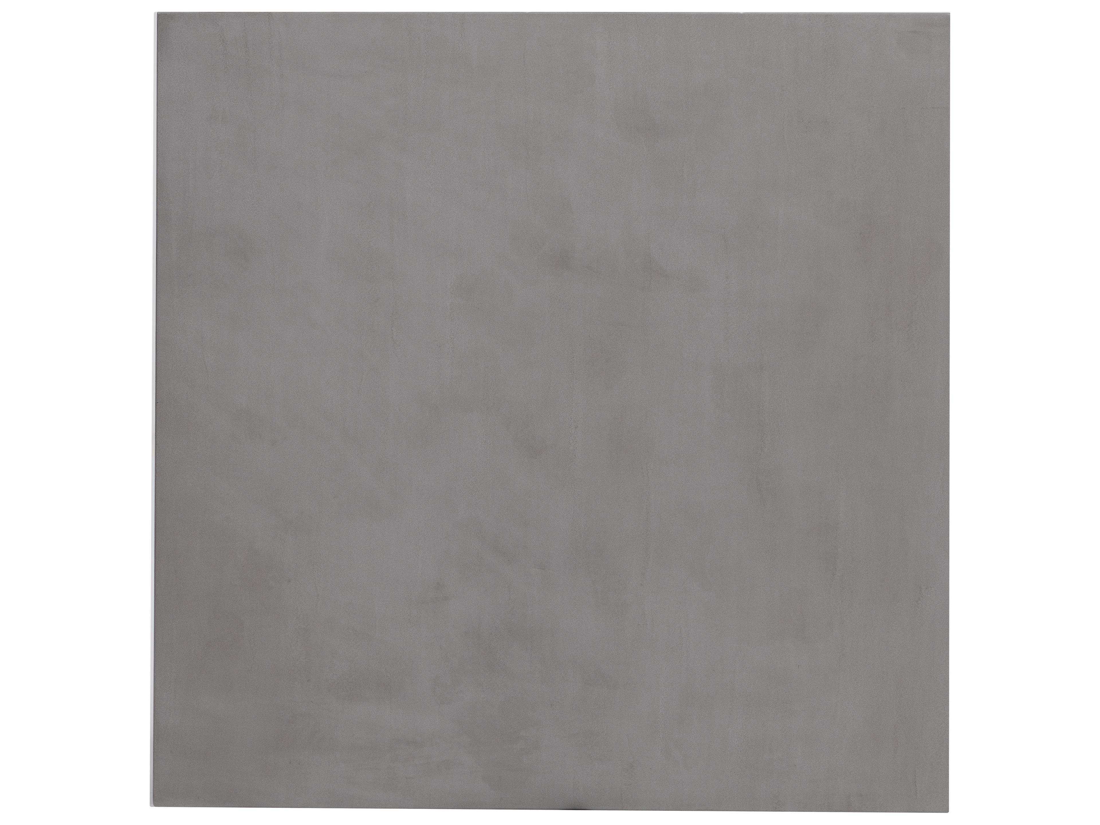 Ratana Elements Silver Ash Grey Base & Cement Top Aluminum Rectangular Coffee Table