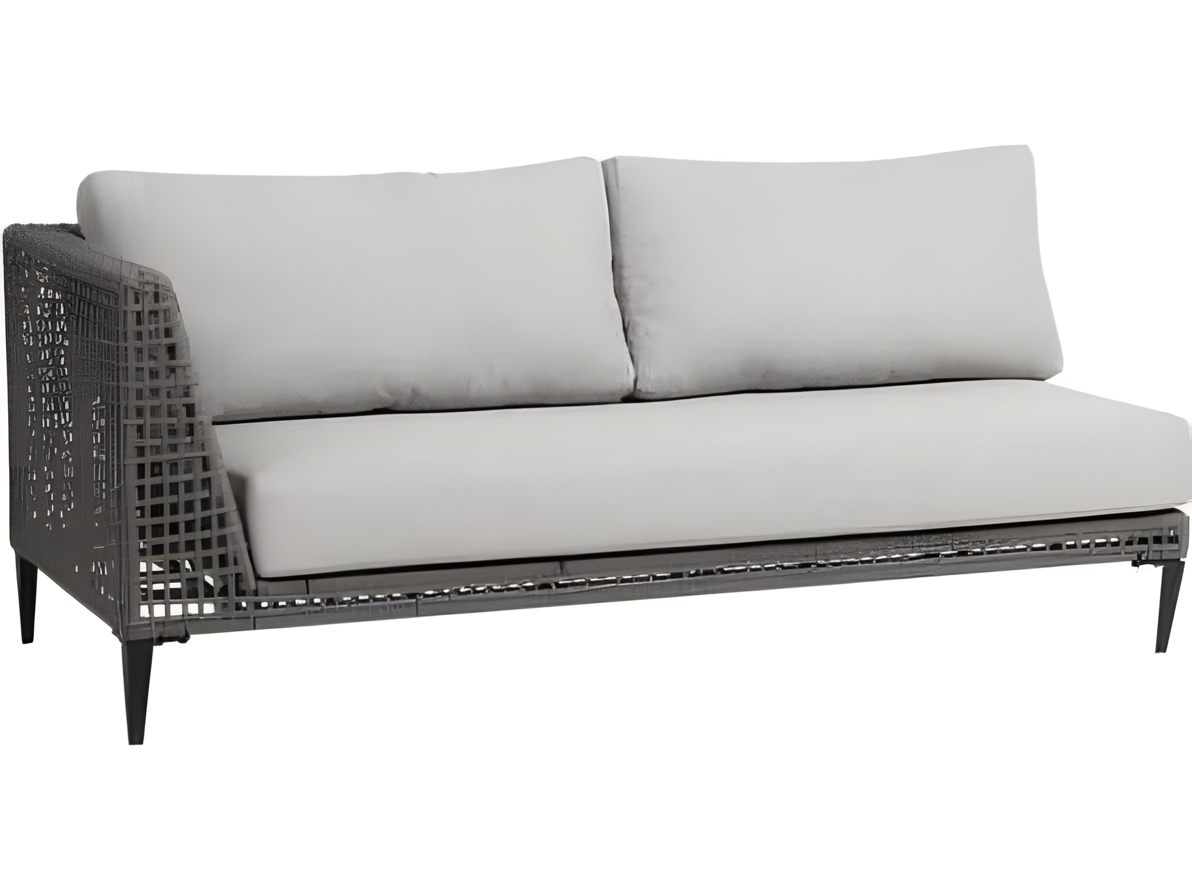 Genval 2-Seater Left Arm Loveseat Woven Outdoor Sectional