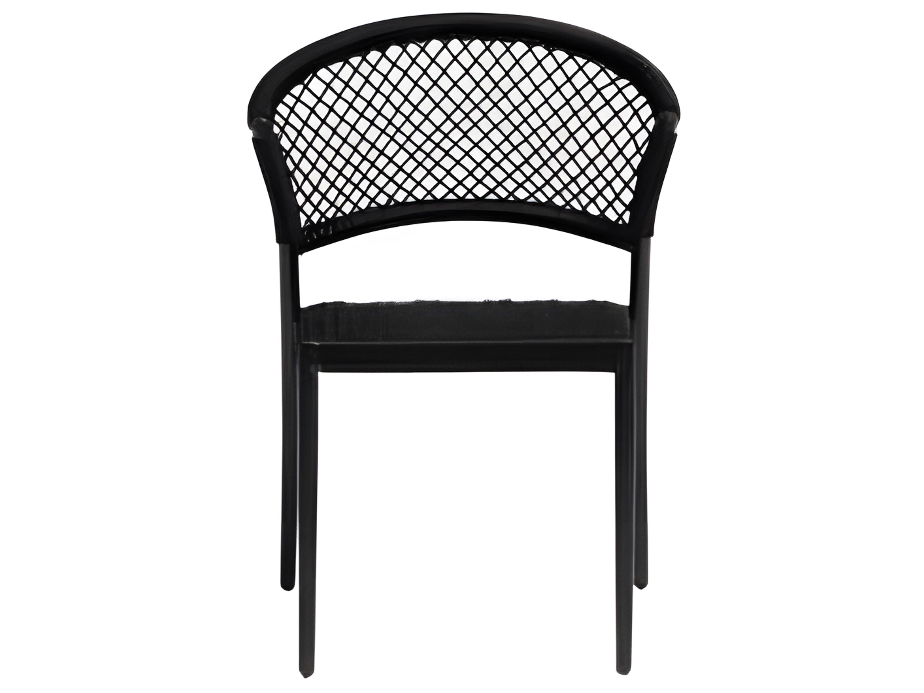 Ria Rope Outdoor Dining Chair Modern Stackable