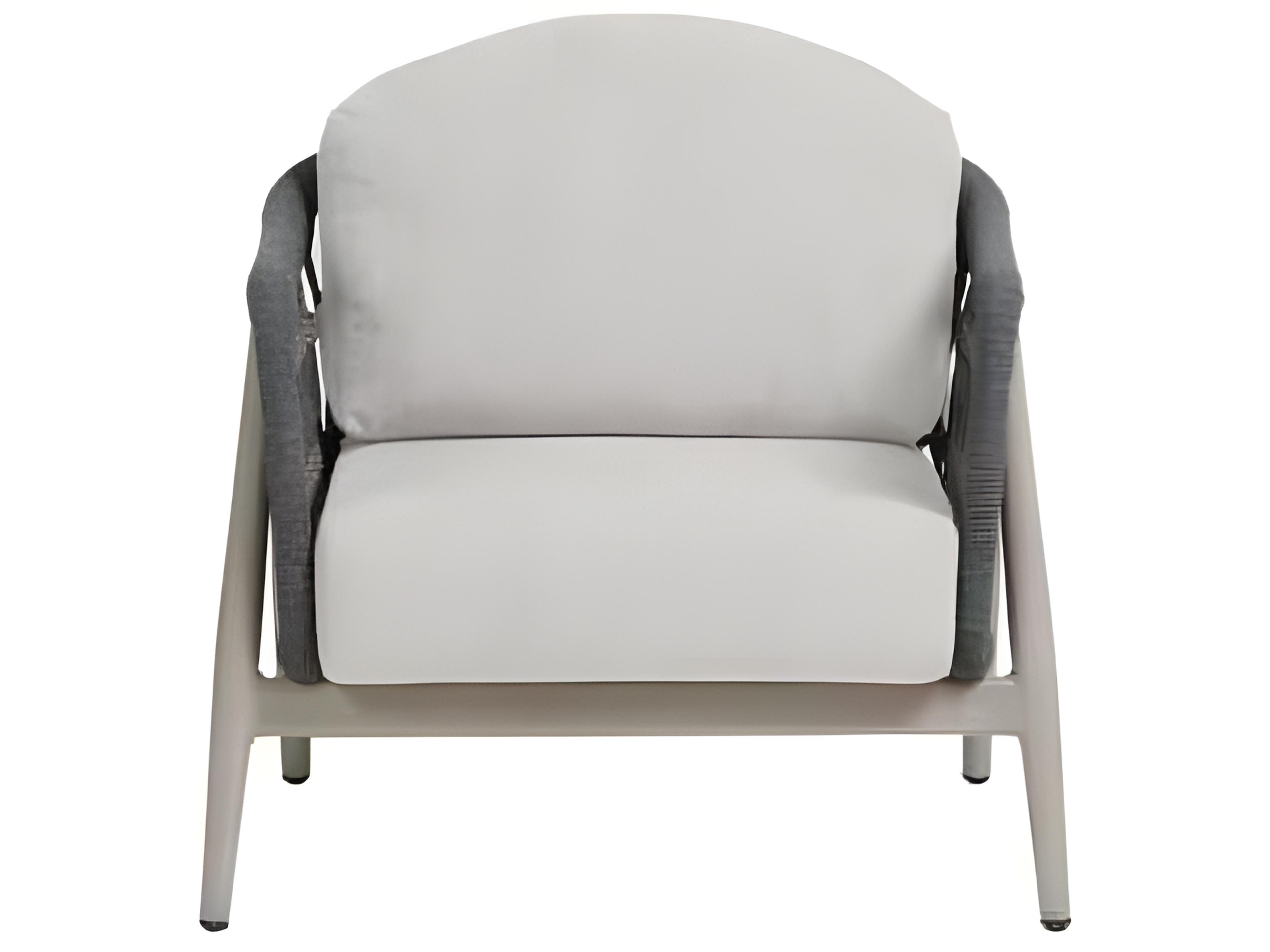 Ratana Coconut Grove Silver Pearl Aluminum Cushion Lounge Chair