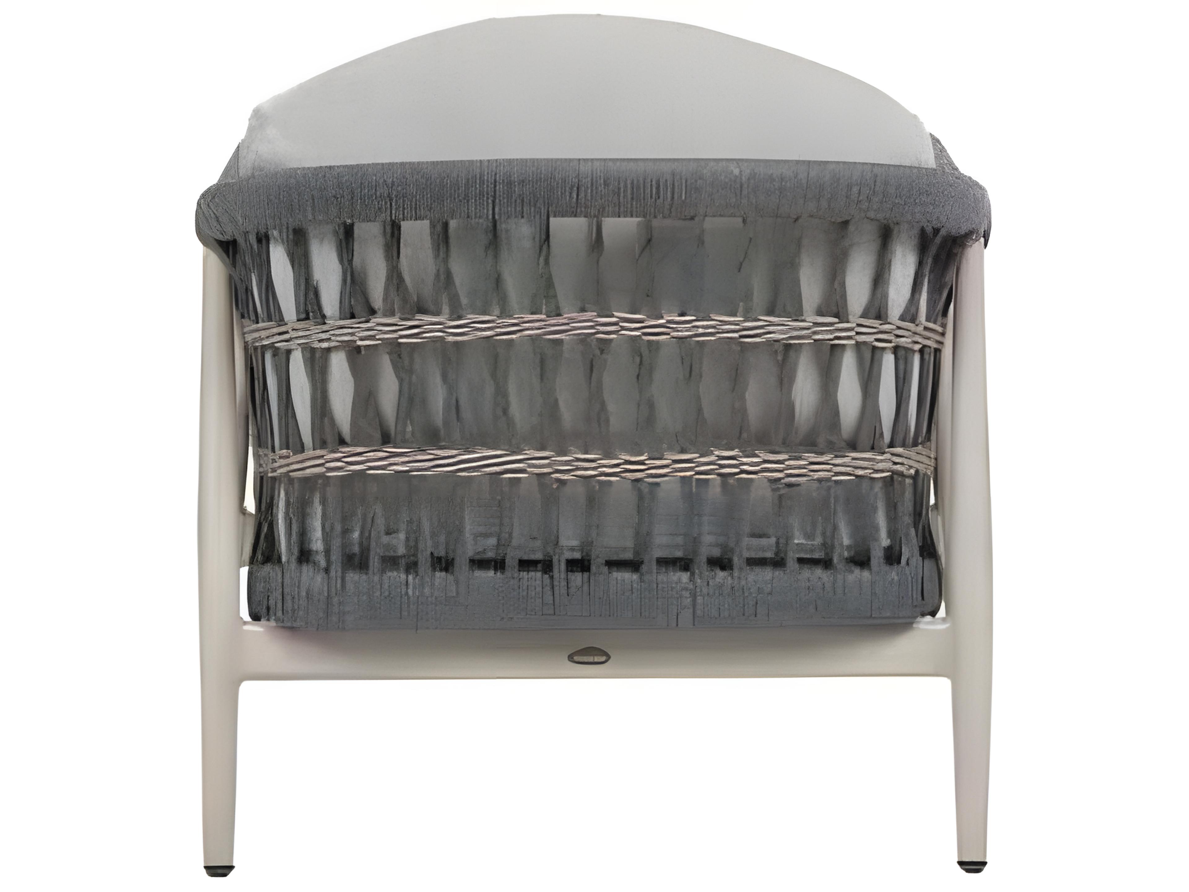 Ratana Coconut Grove Silver Pearl Aluminum Cushion Lounge Chair