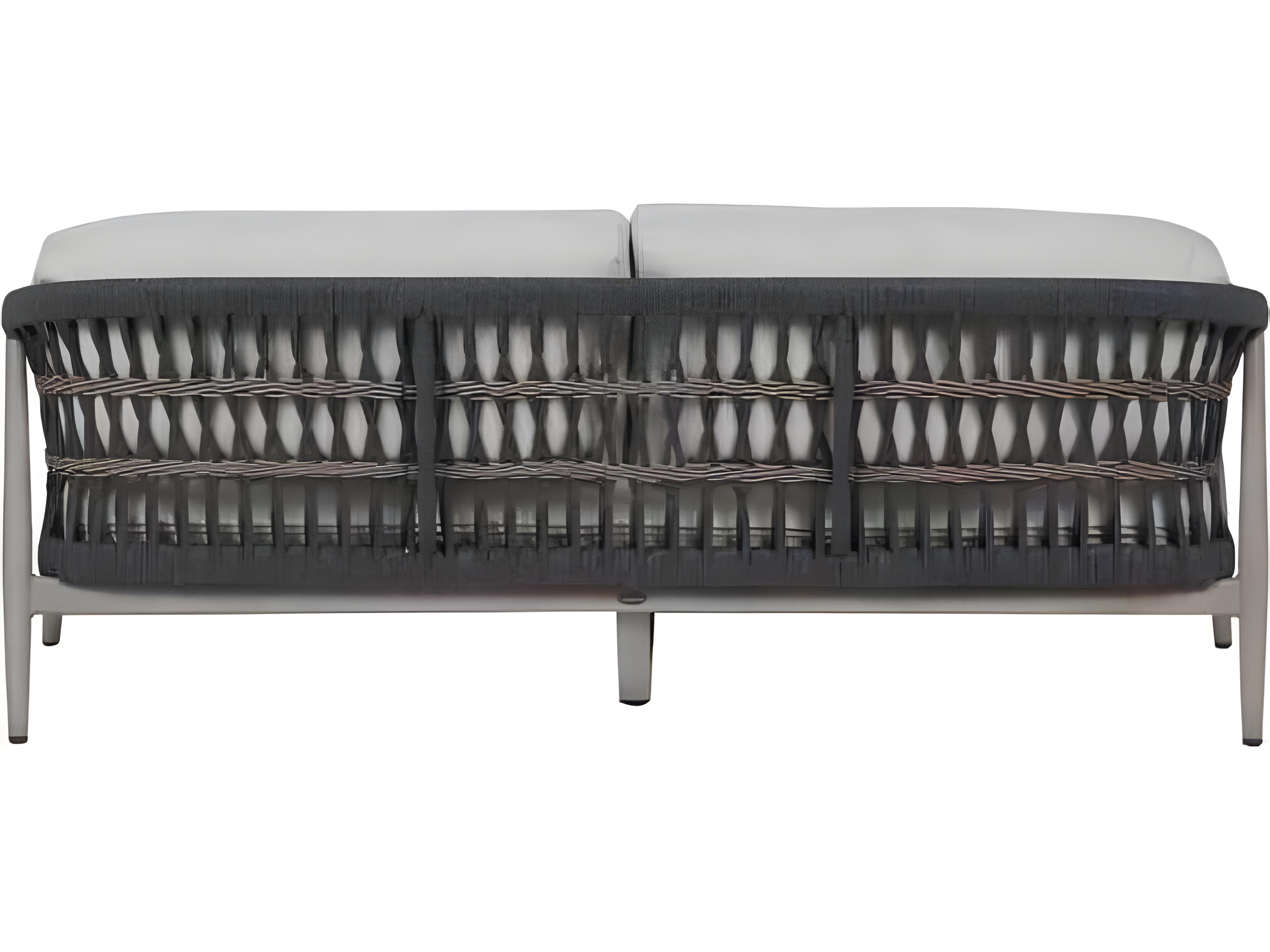 Ratana Coconut Grove Silver Pearl Aluminum Cushion Sofa