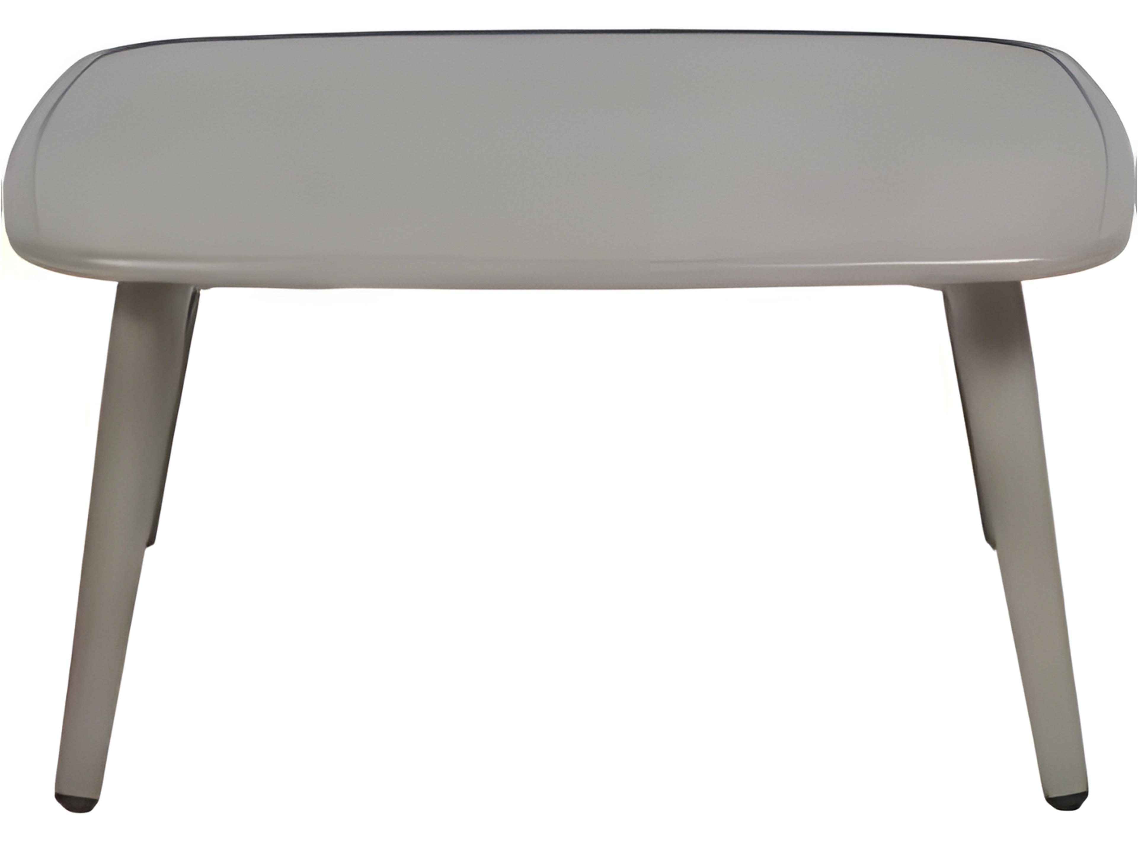 Ratana Coconut Grove Silver Pearl Aluminum Square Coffee Table