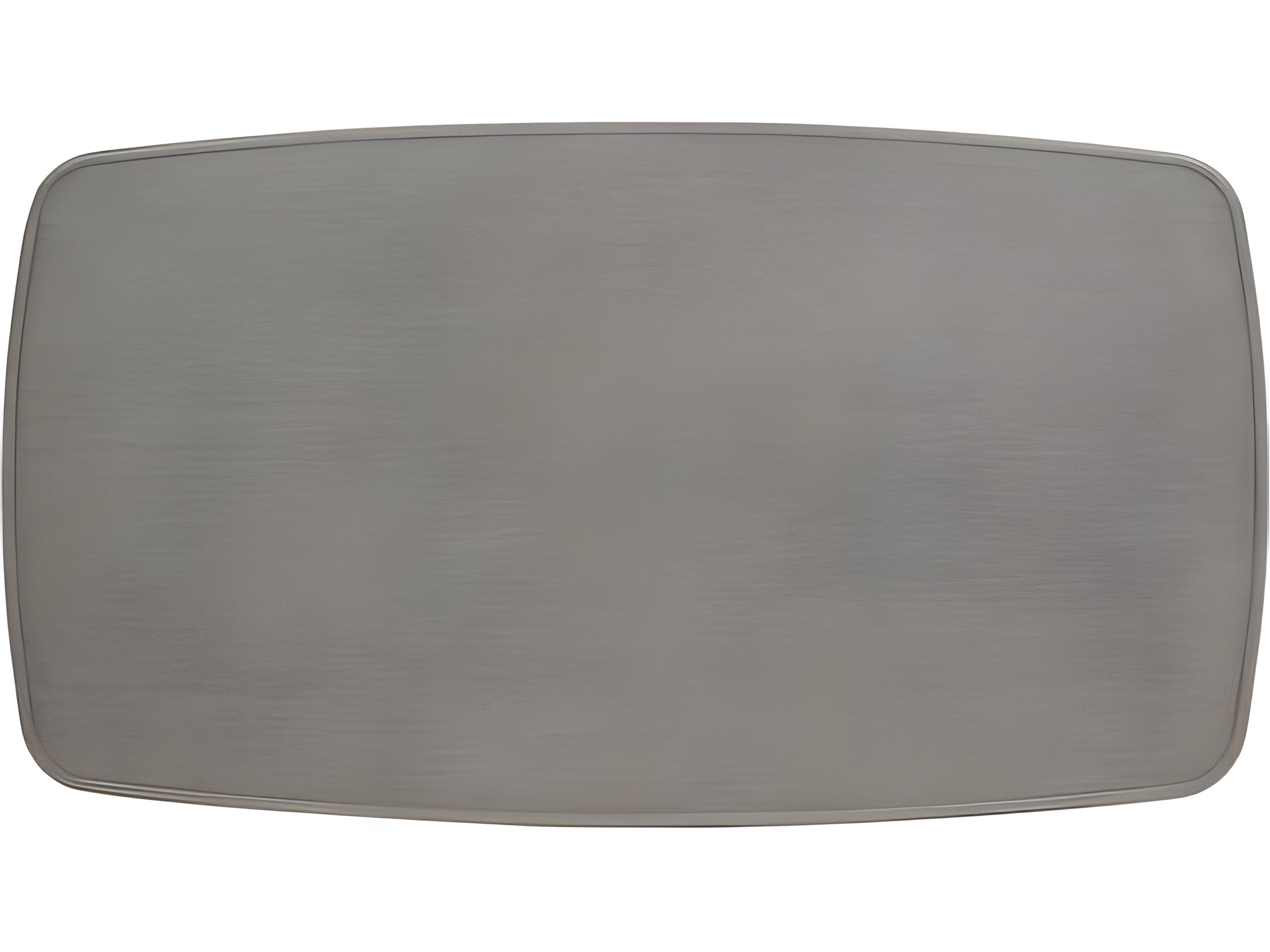 Ratana Coconut Grove Silver Pearl Aluminum Rectangular Coffee Table