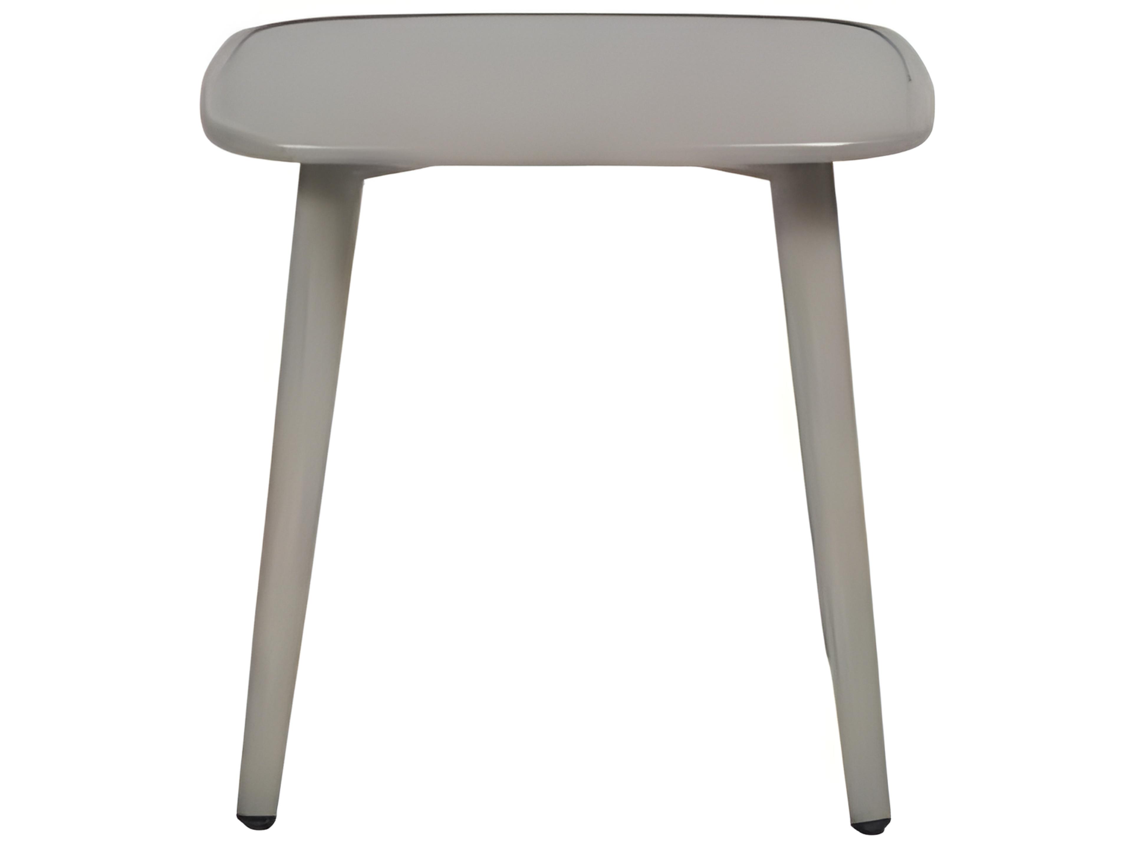 Ratana Cocnut Grove Silver Pearl Aluminum Square End Table