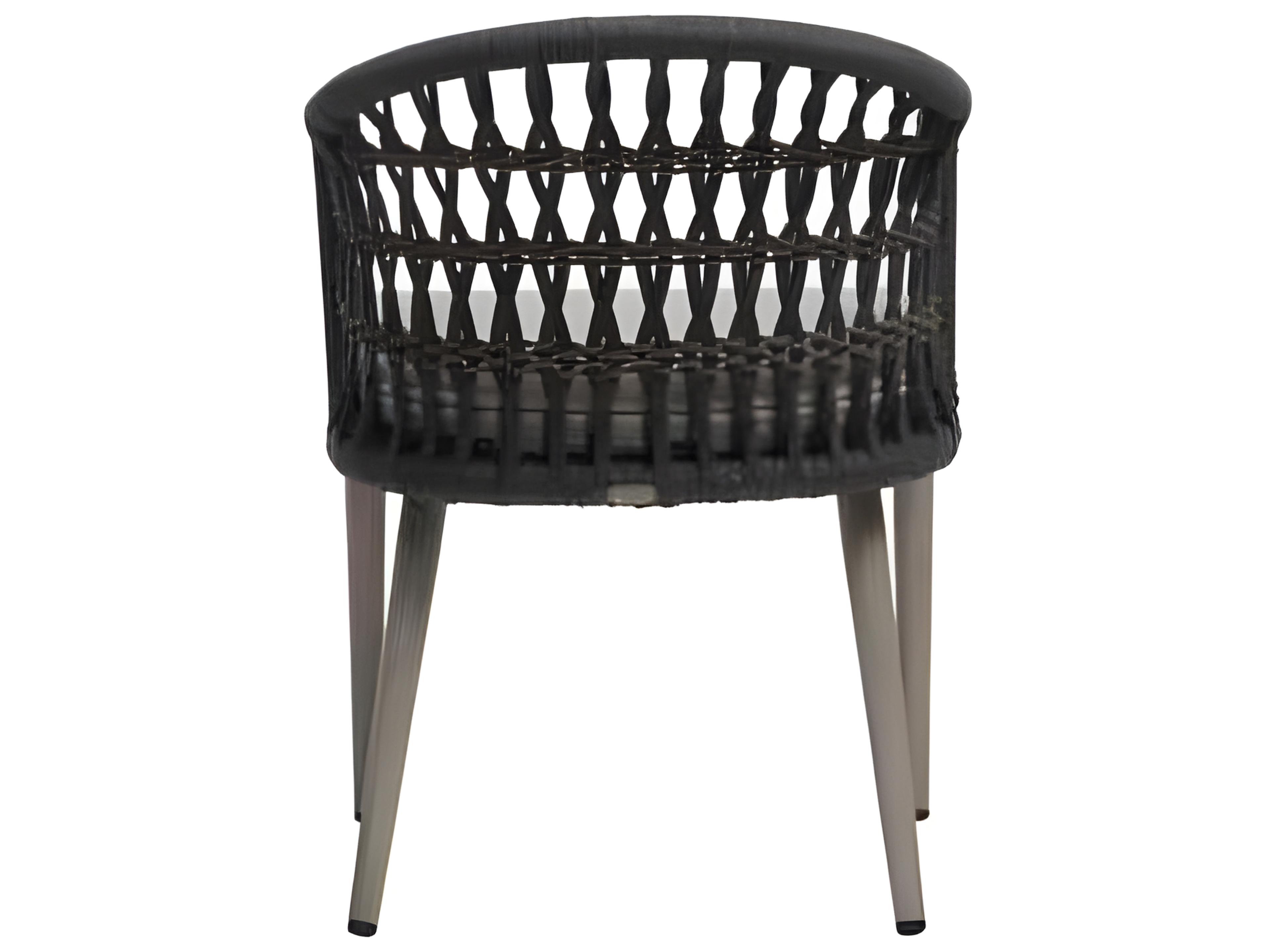 Ratana Coconut Grove Silver Pearl Aluminum Cushion Dining Chair