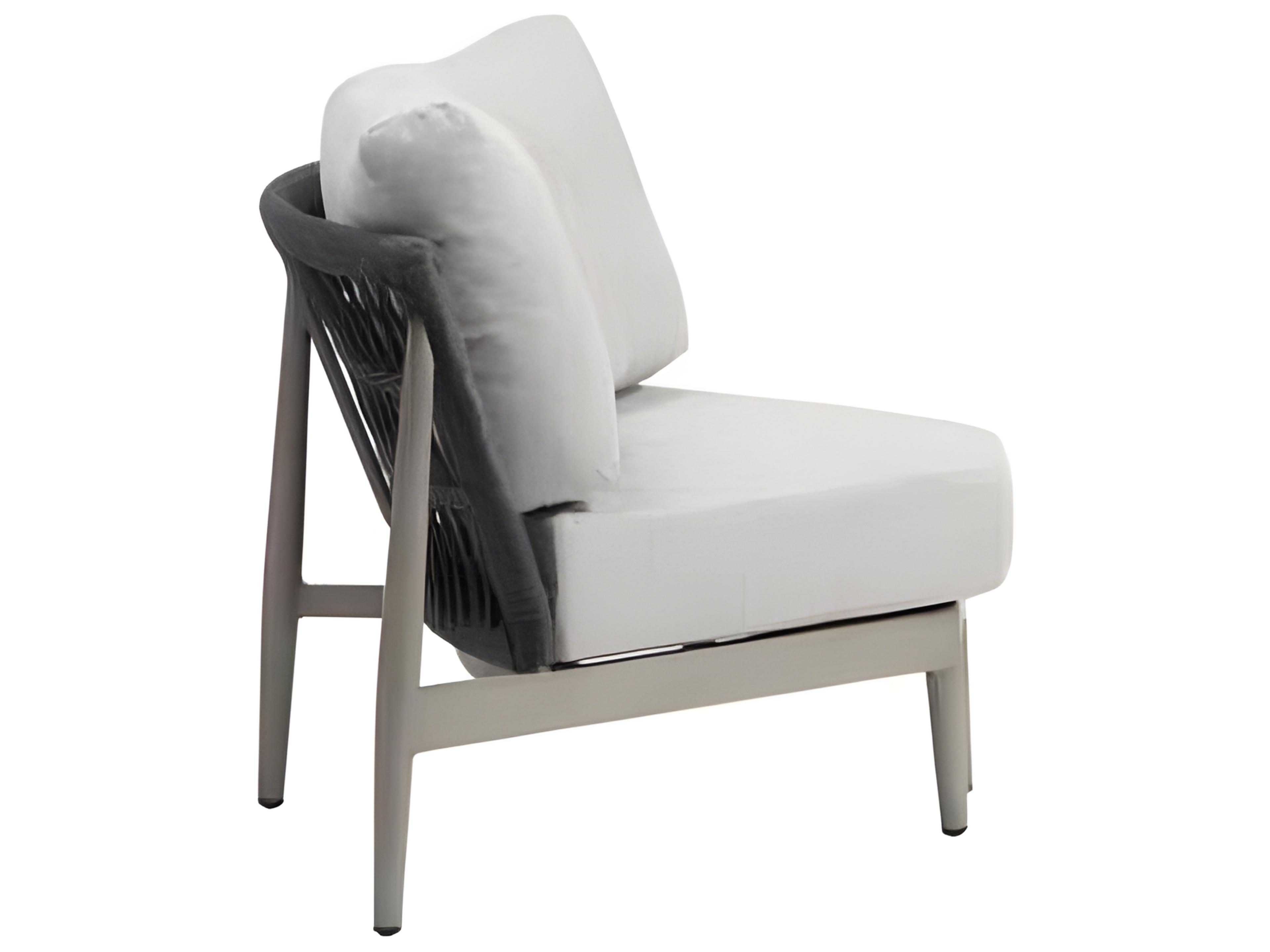Ratana Coconut Grove Silver Pearl Aluminum Cushion Lounge Chair