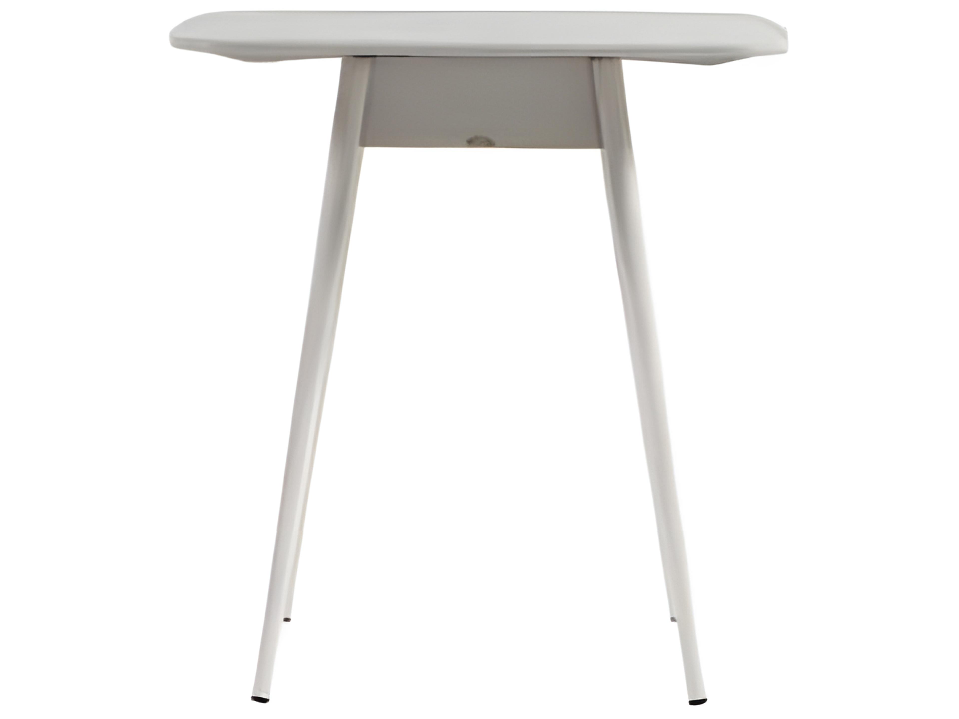 Ratana Alinea Silver Whitewash Aluminum Square Umbrella Hole Bar Table