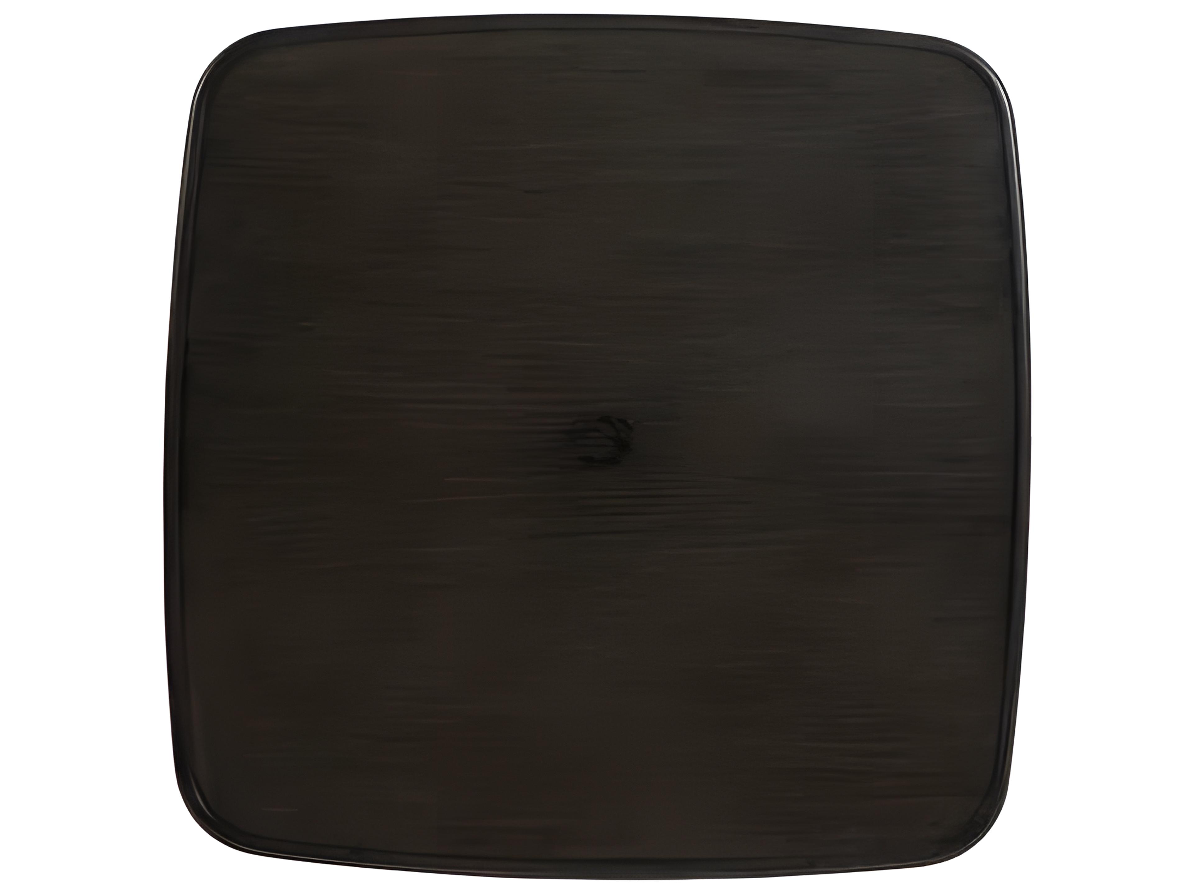 Ratana Alinea Silver Ash Grey Aluminum Square Umbrella Hole Dining Table